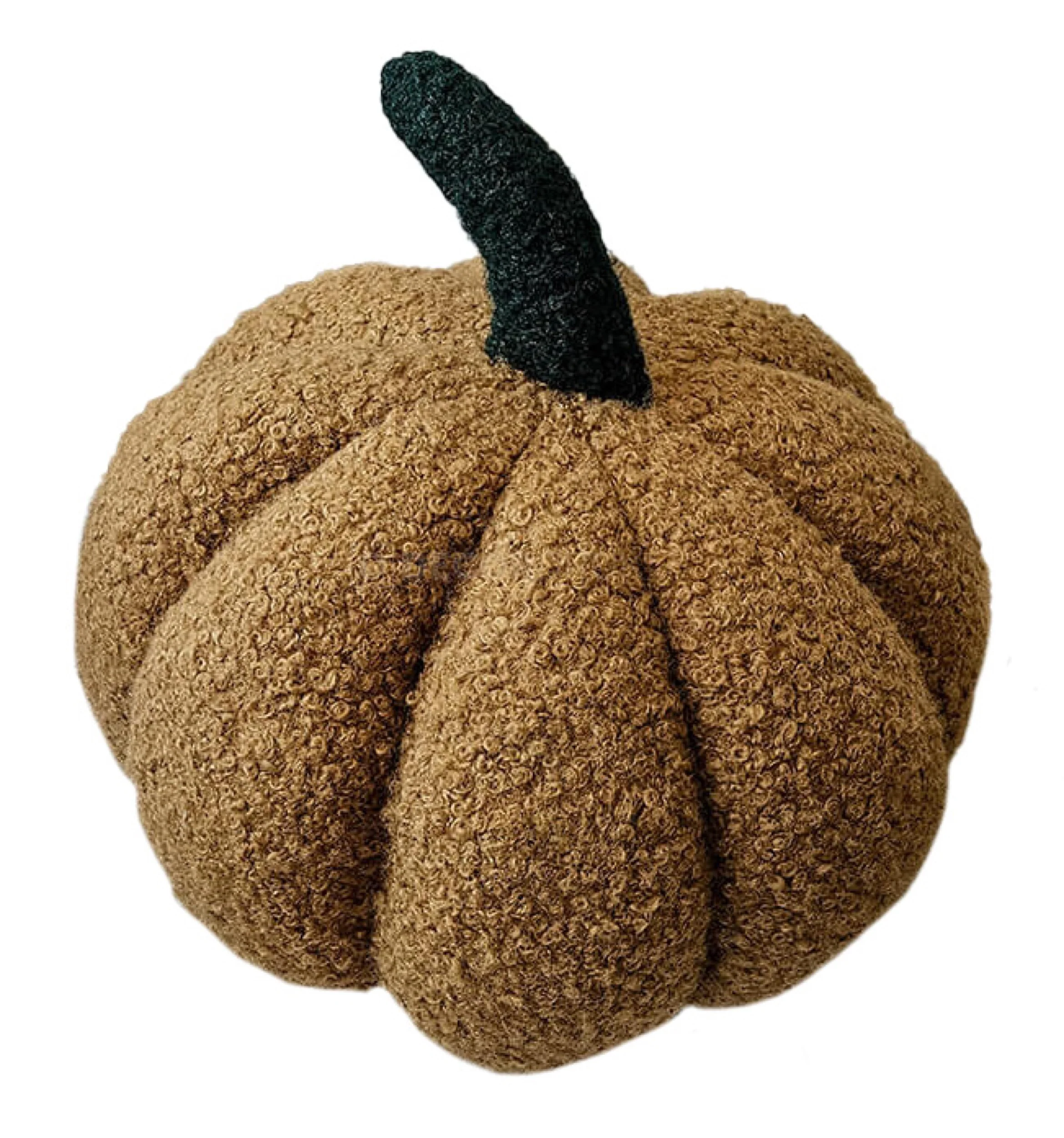 Poduszka dekoracyjna Soft Loop Autumn dynia karmelowa