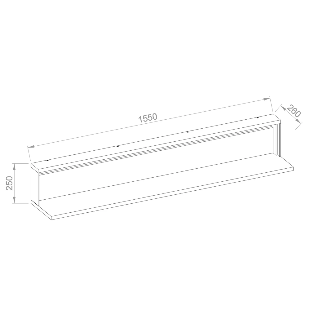 Półka Quant 155 cm - Image 4