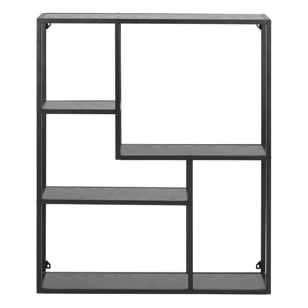 Półka ścienna Krapina 75 cm niesymetryczna szara - Image 3