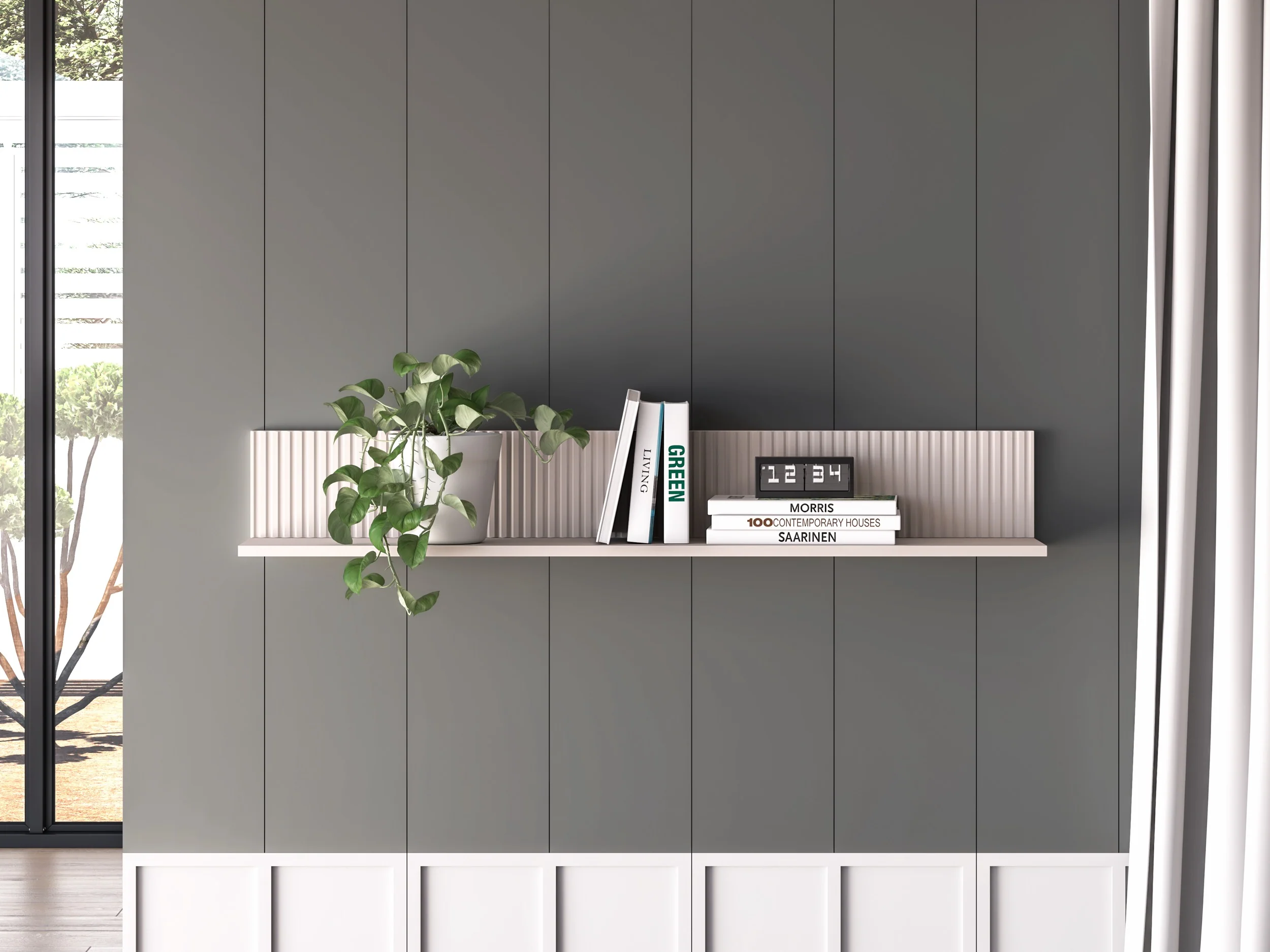 Półka wisząca Dunea 120 cm kaszmir - Image 2