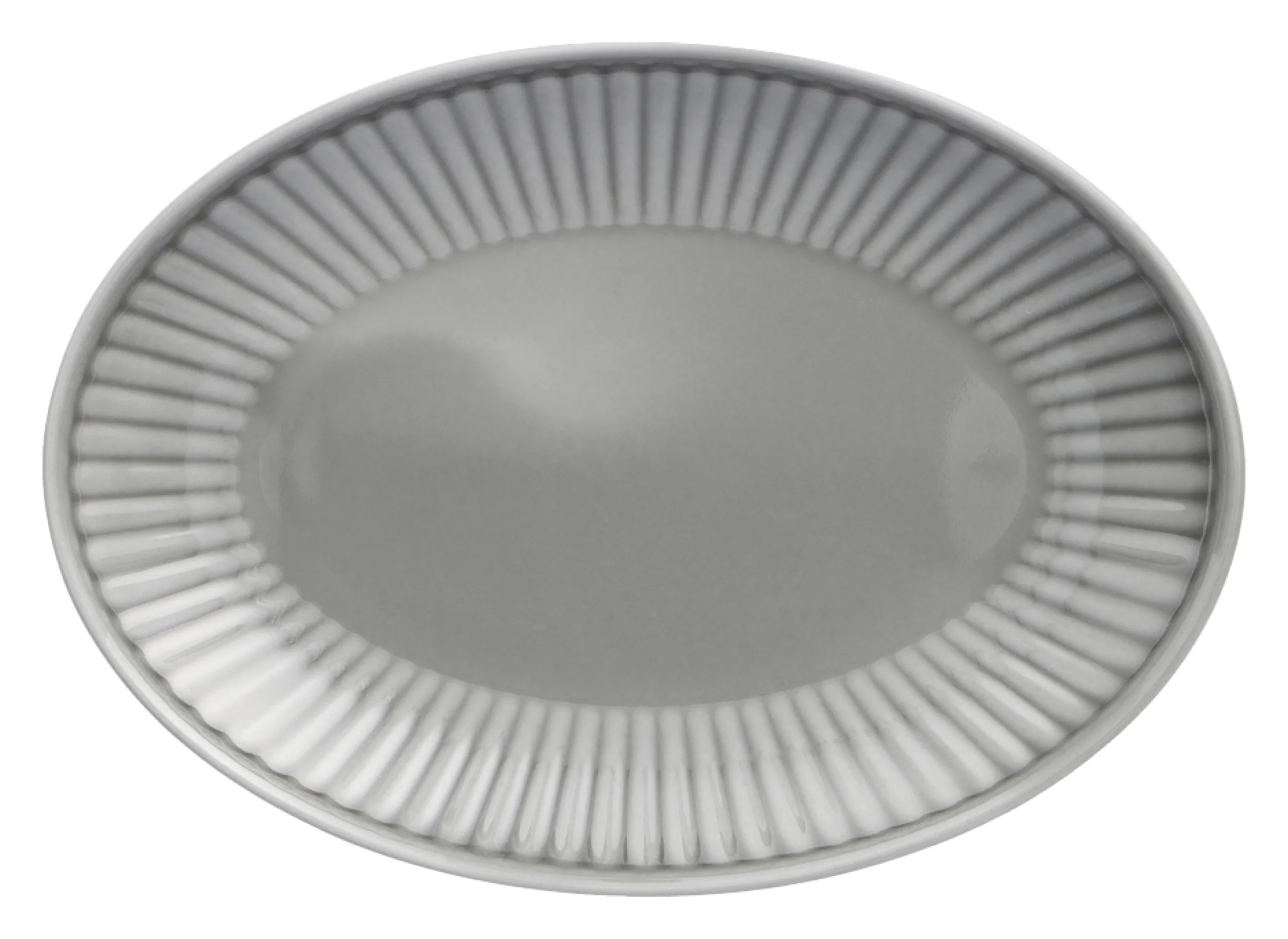 Półmisek porcelanowy Dalia 24 cm szary