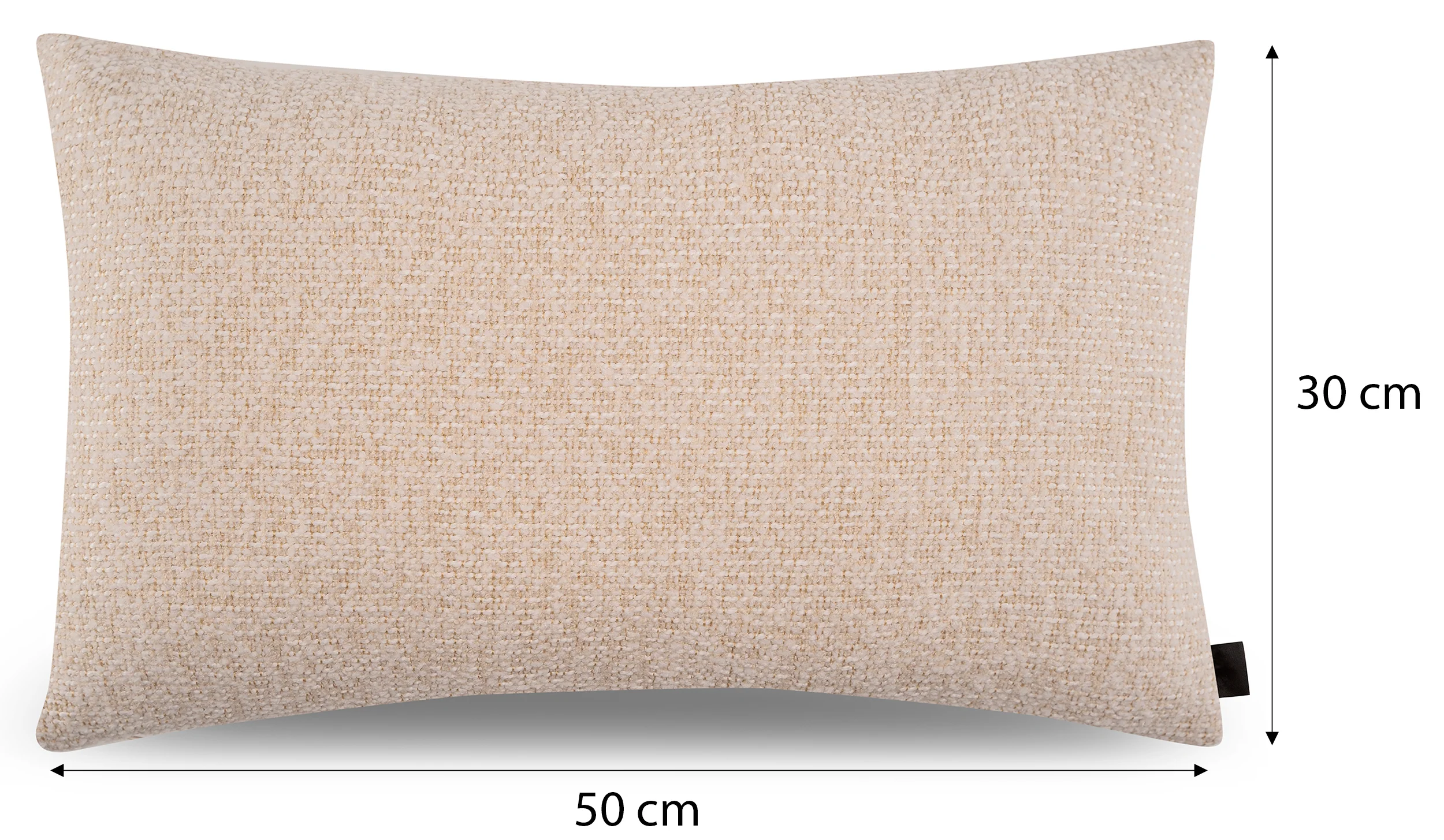 Poszewka na poduszkę Complive 50x30 cm kremowa plecionka - Image 3