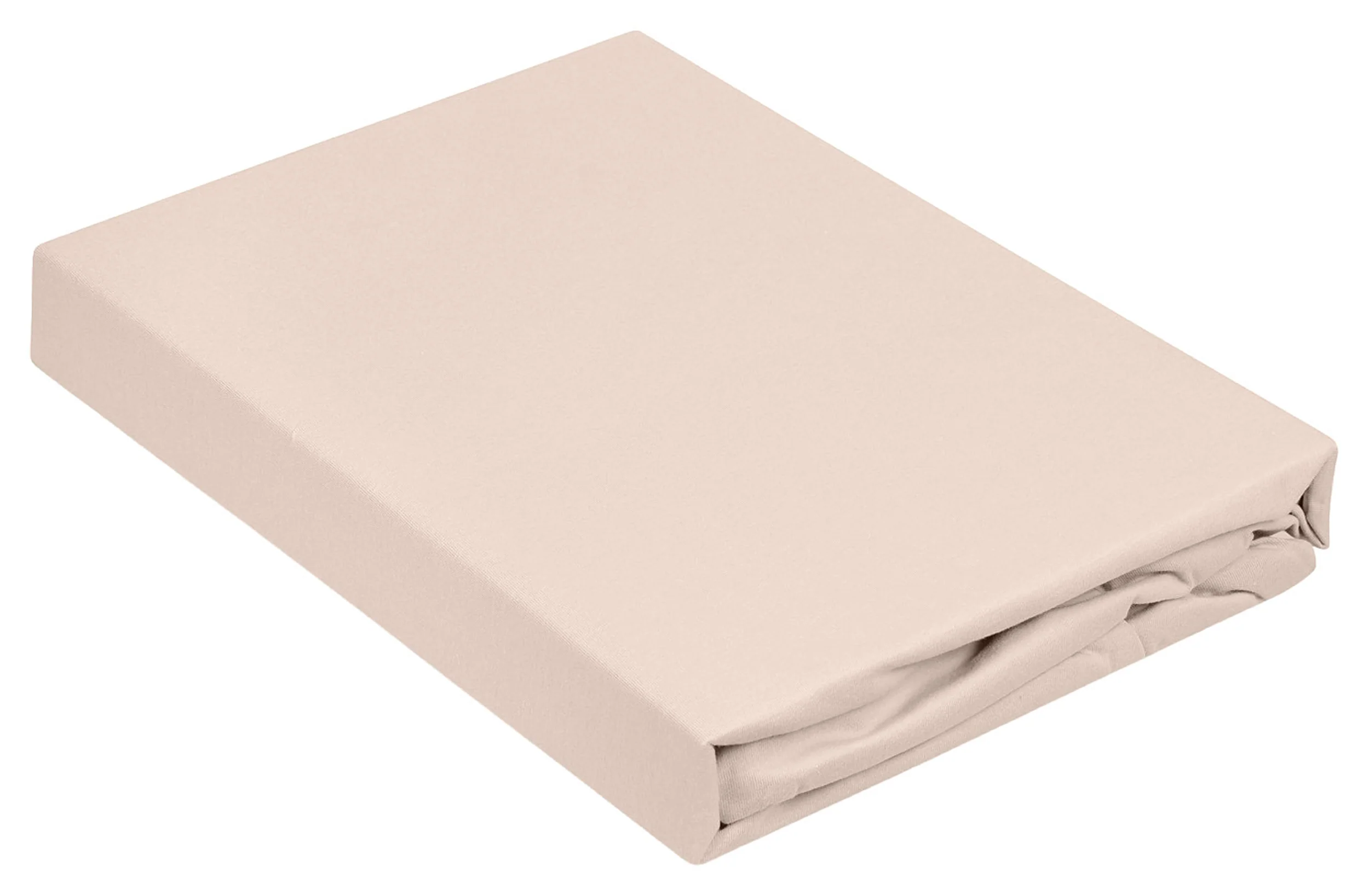 Prześcieradło jersey Herrent z gumą na materac 120x200 cm beżowe
