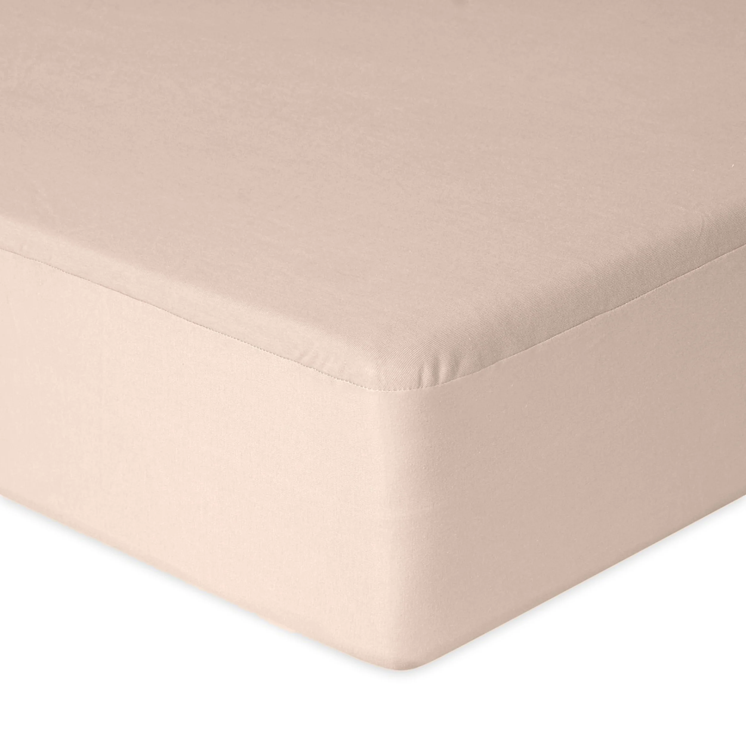 Prześcieradło jersey Herrent z gumą na materac 120x200 cm beżowe - Image 6