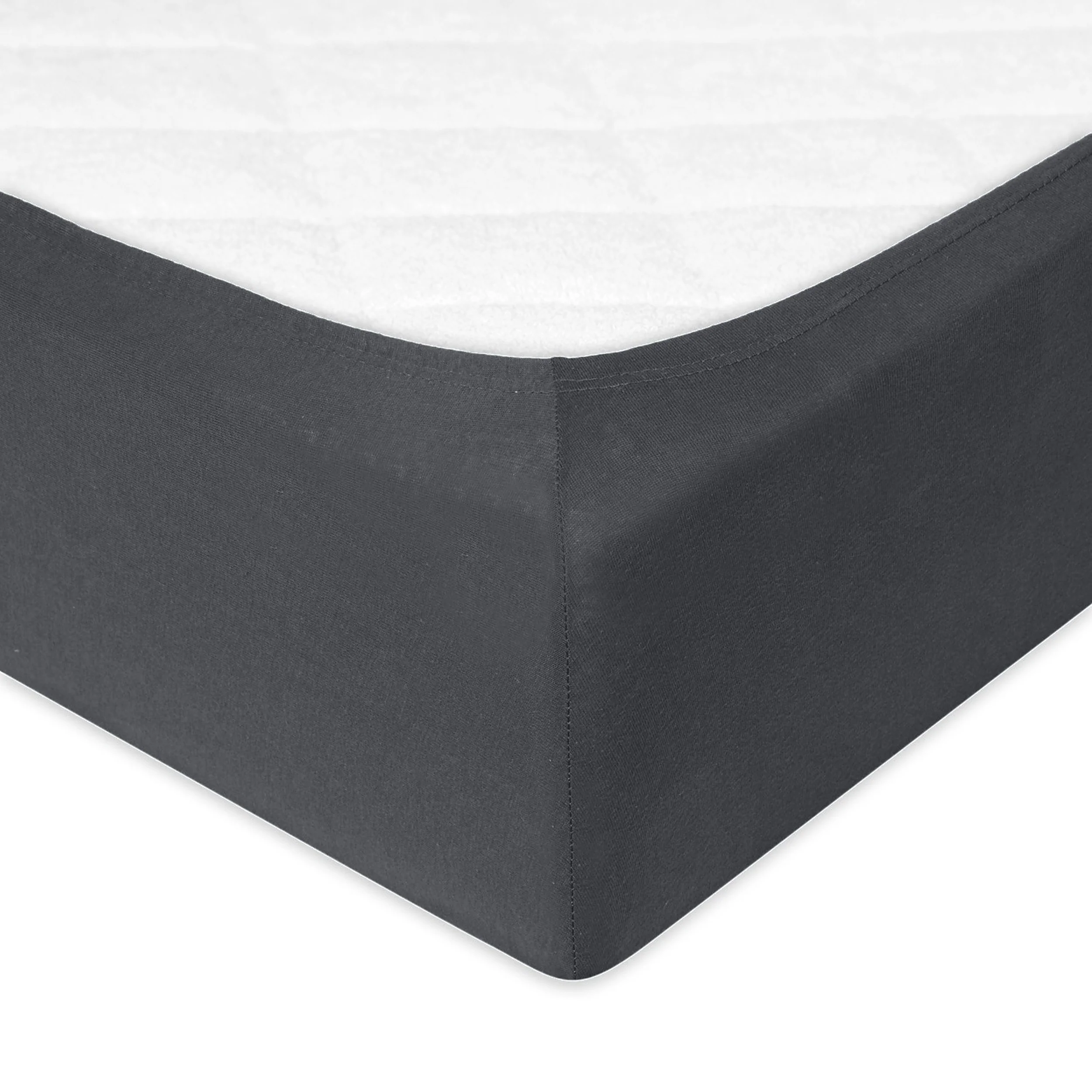Prześcieradło jersey Herrent z gumą na materac 180x200 cm grafitowe - Image 5