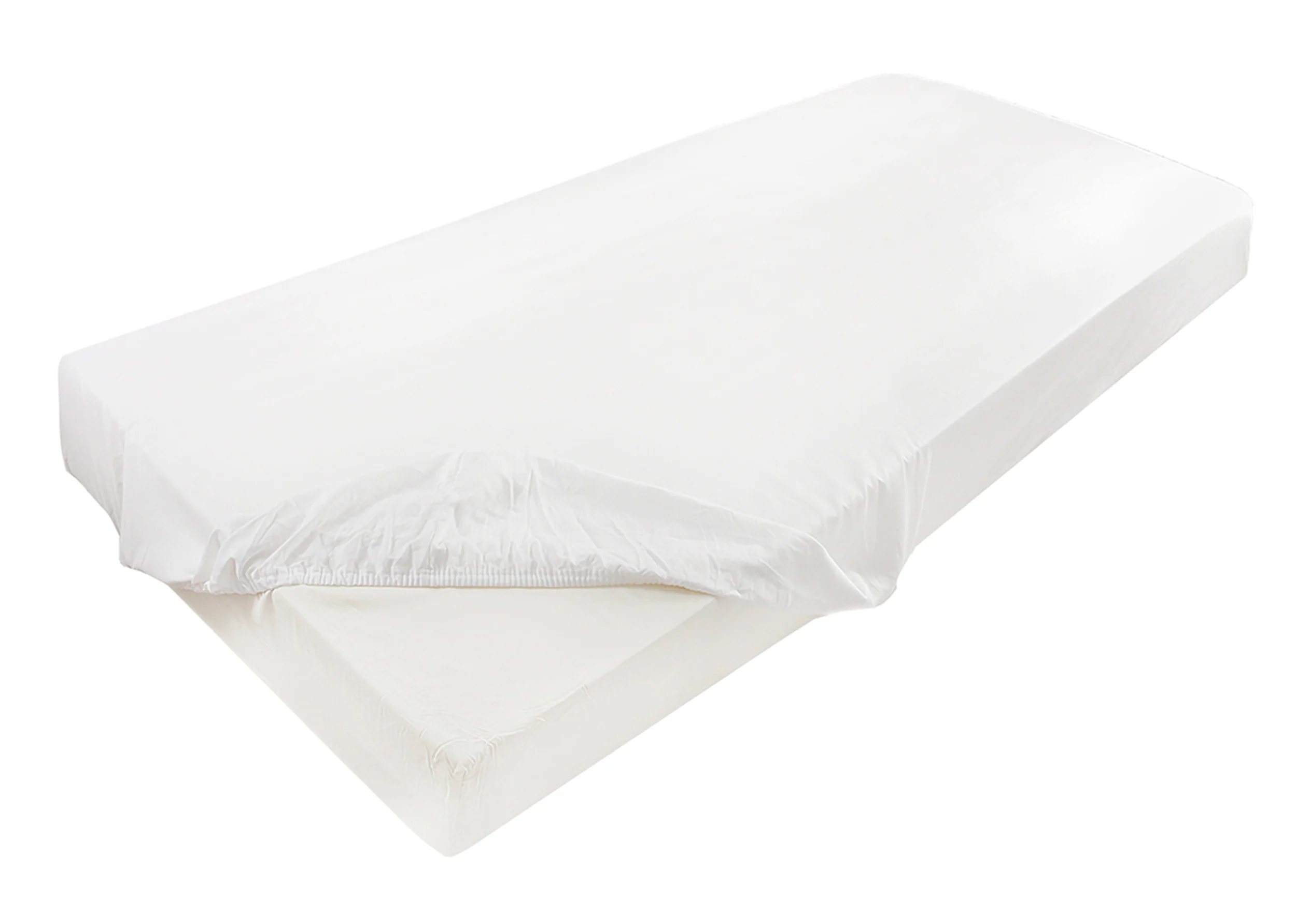 Prześcieradło jersey z lycrą Herrent z gumą na materac 200x180 cm białe - Image 4