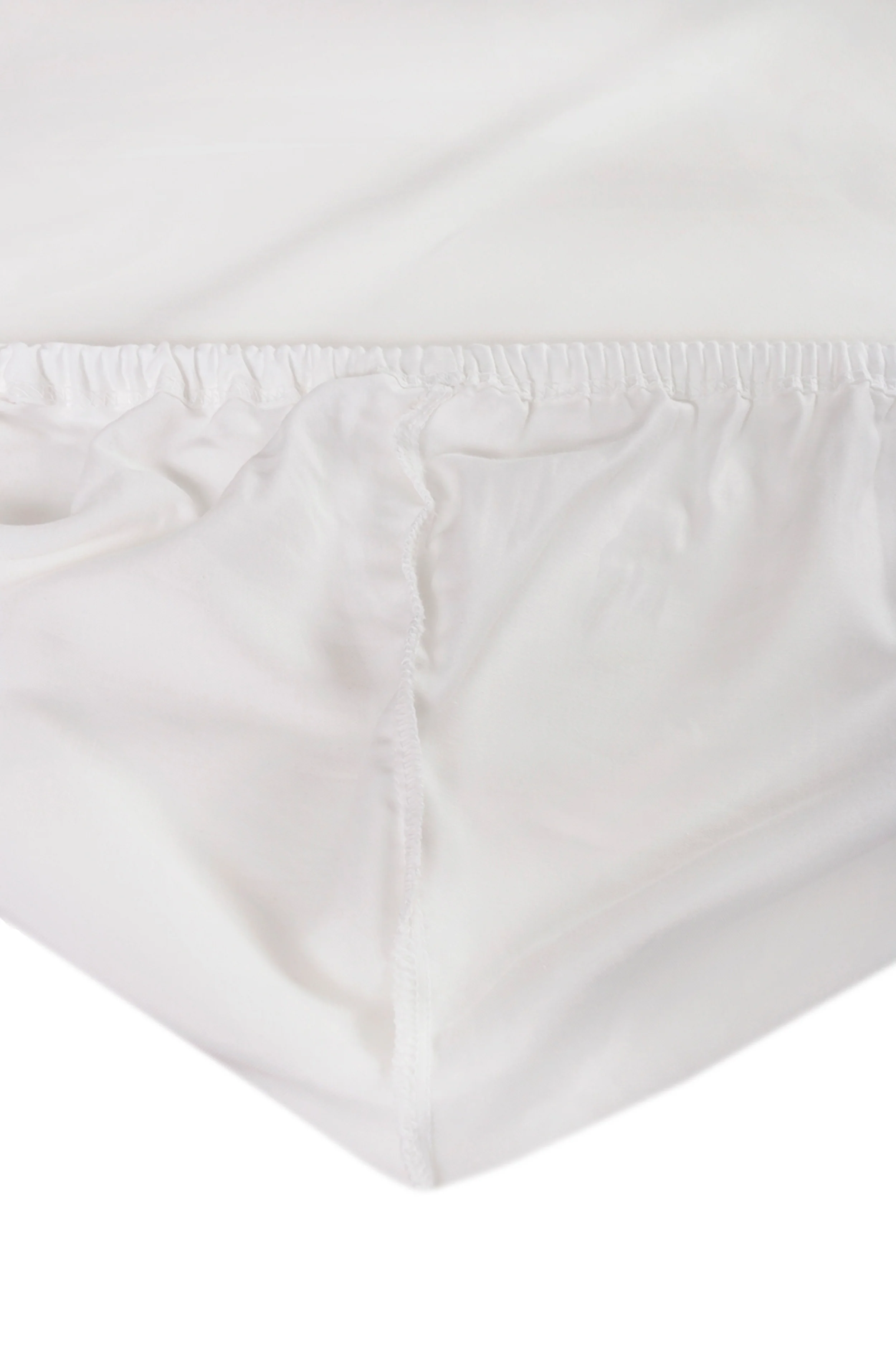 Prześcieradło jersey z lycrą Herrent z gumą na materac 200x180 cm białe - Image 6