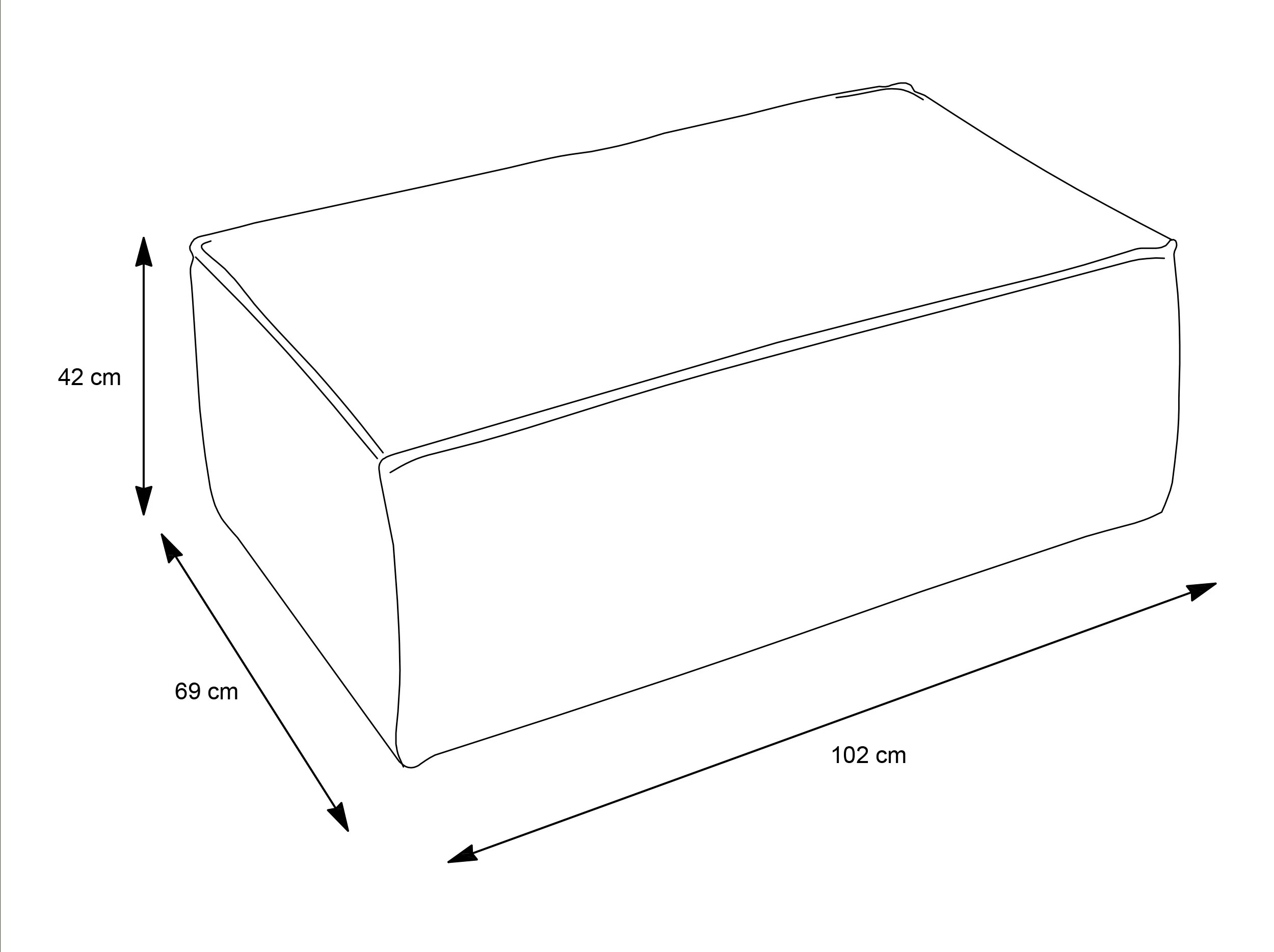 Pufa Farese ciemnoszara sztruks - Image 3