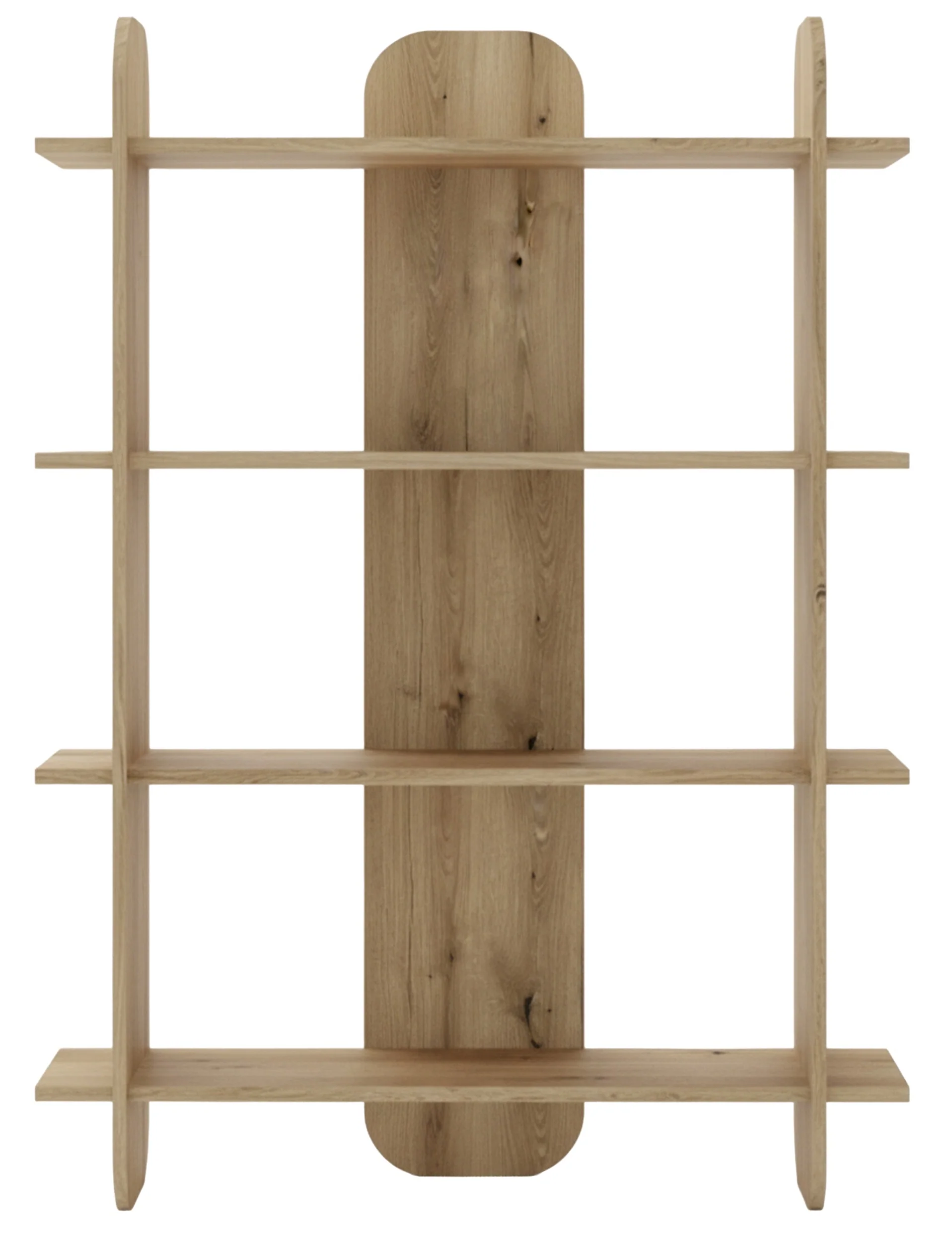 Regał Livio z czterema półkami 107 cm Dąb Evoke - Image 3