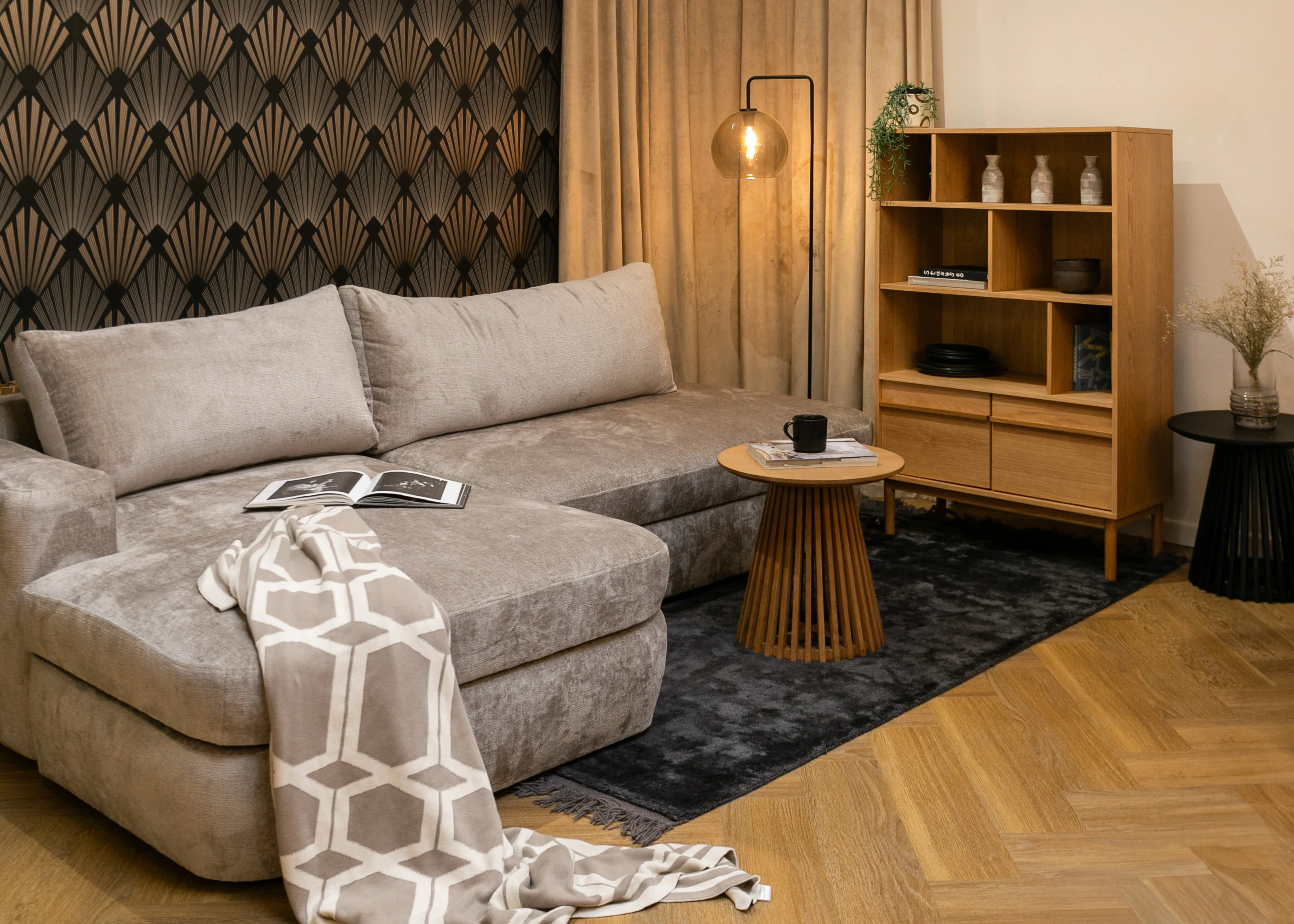 Regał na książki Fozier dąb naturalny - Image 3