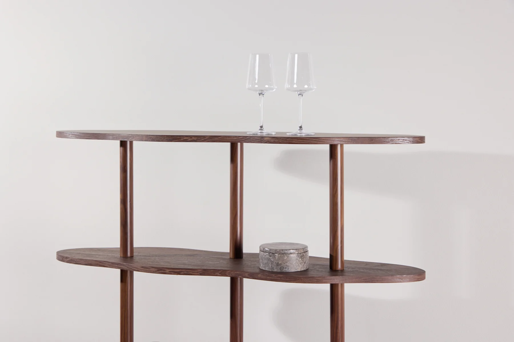 Regał Vorenne 105 cm z czterema półkami orzech - Image 3