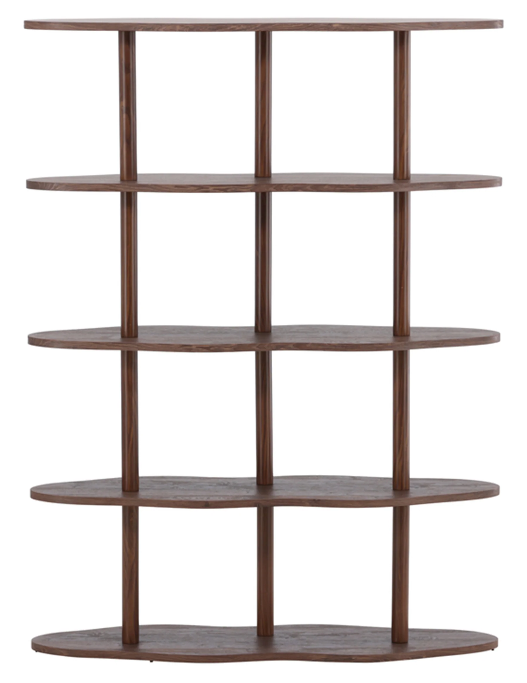 Regał Vorenne 105 cm z czterema półkami orzech - Image 7