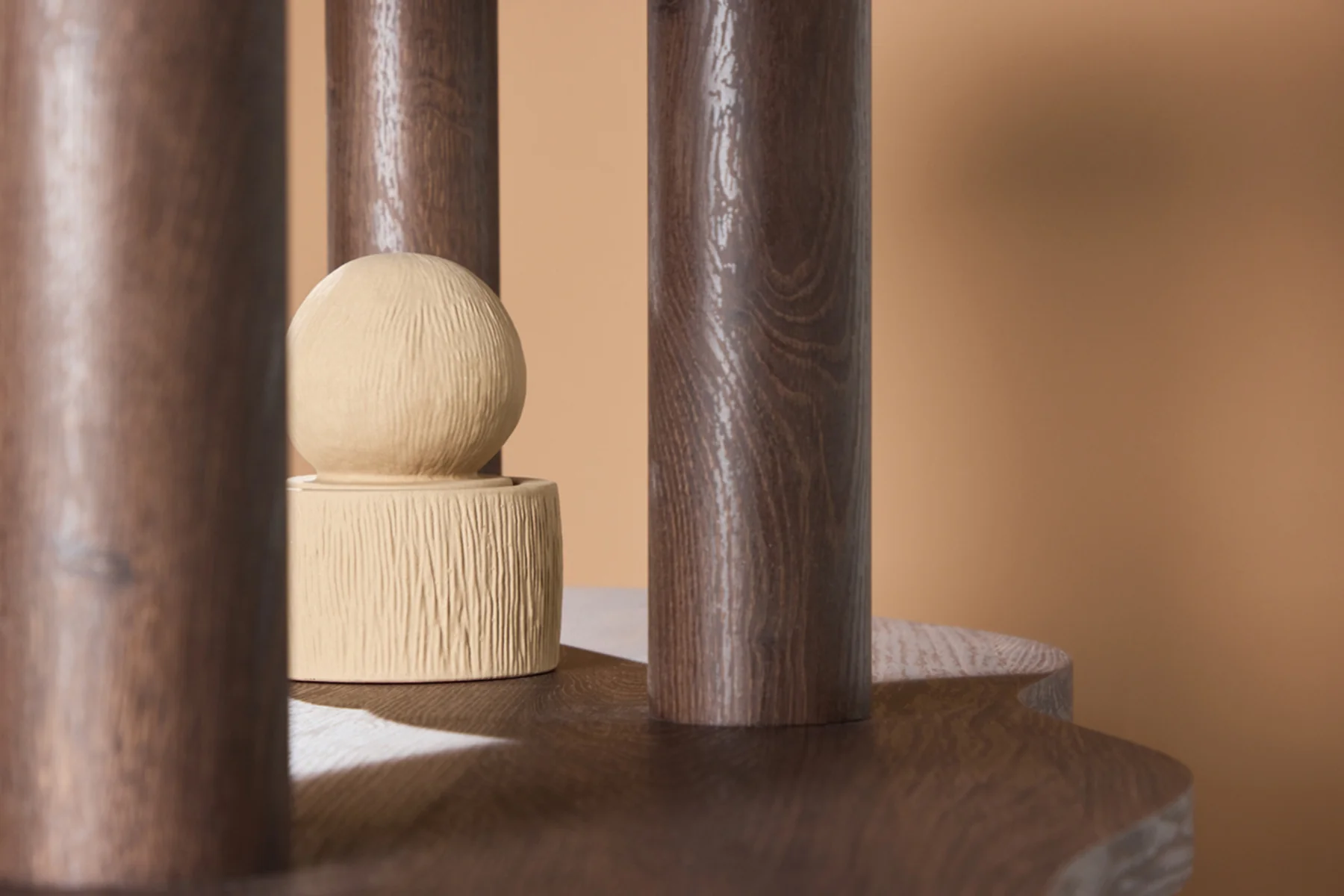 Regał Vorenne 120 cm z dwiema półkami orzech - Image 6