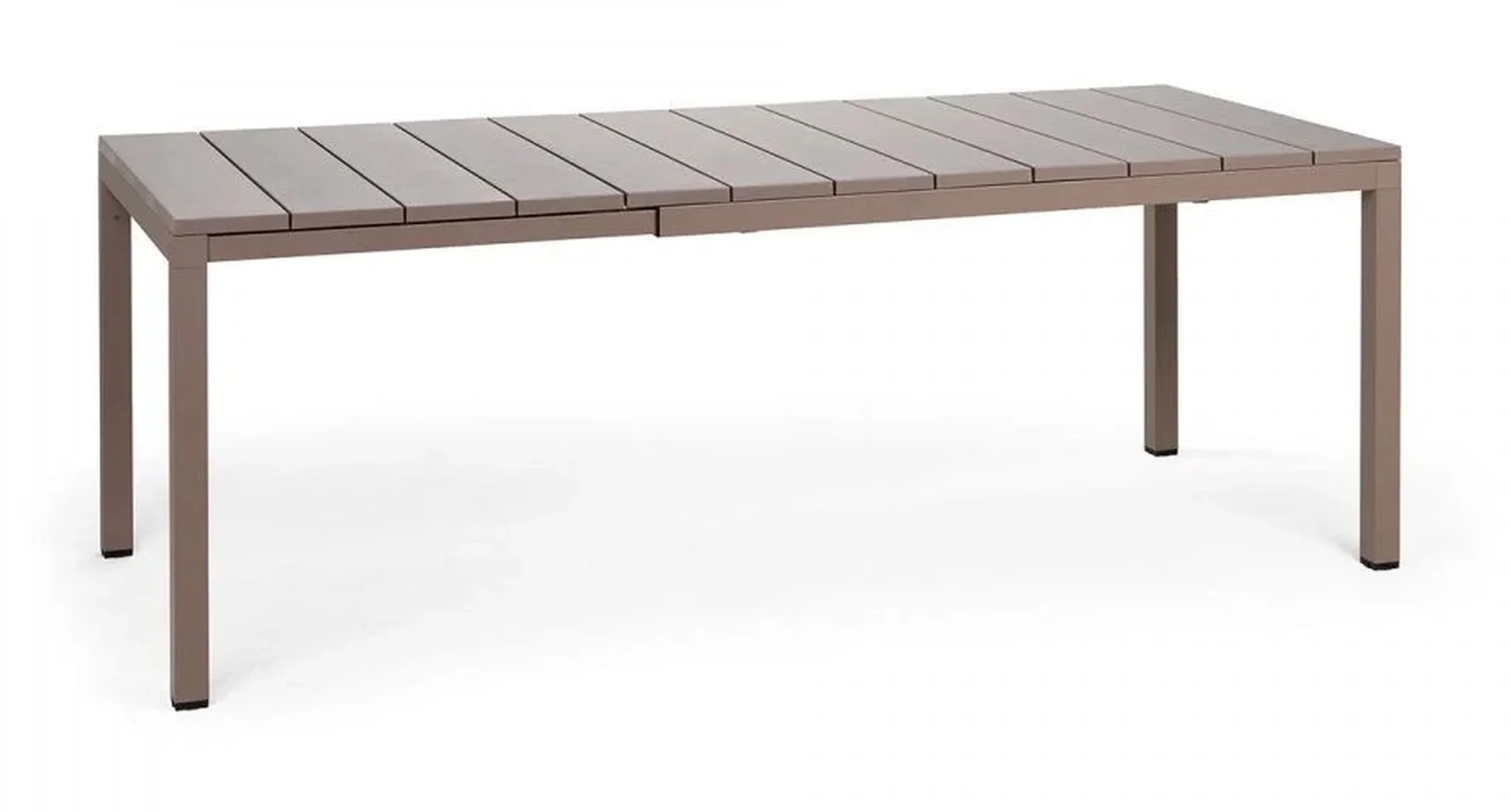 Rozkładany stół ogrodowy Rio Nardi 140-210x85 cm z certyfikowanego tworzywa brązowy
