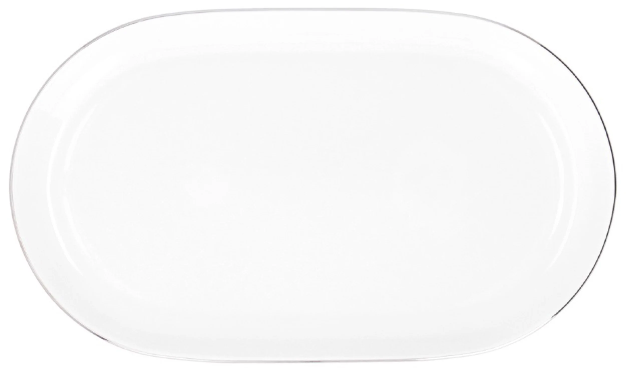 Serwis obiadowy porcelanowy dla 12 os. City biało-srebrne - Image 10