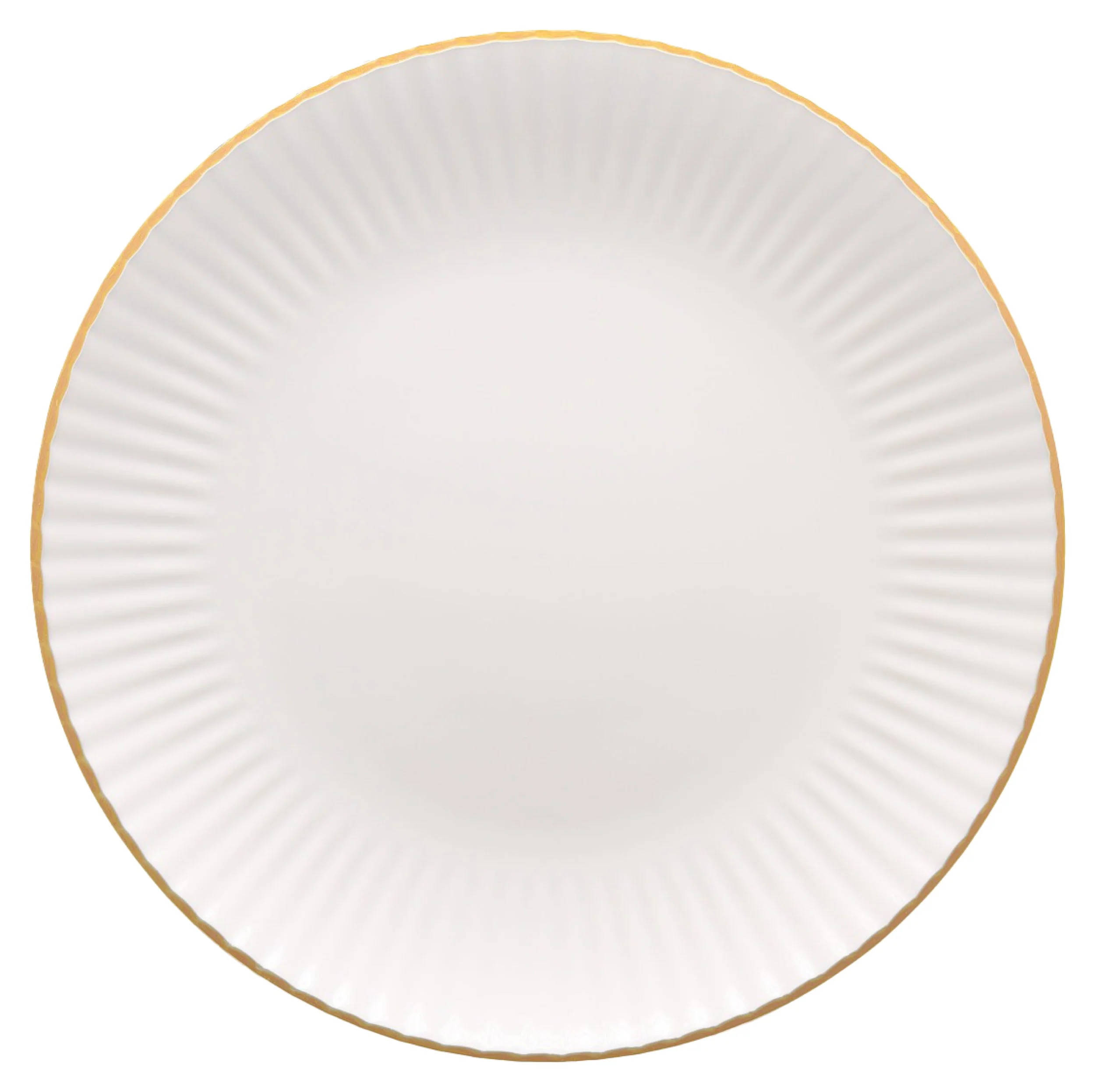 Serwis obiadowy porcelanowy dla 6 os. Daisy biało-złoty - Image 5