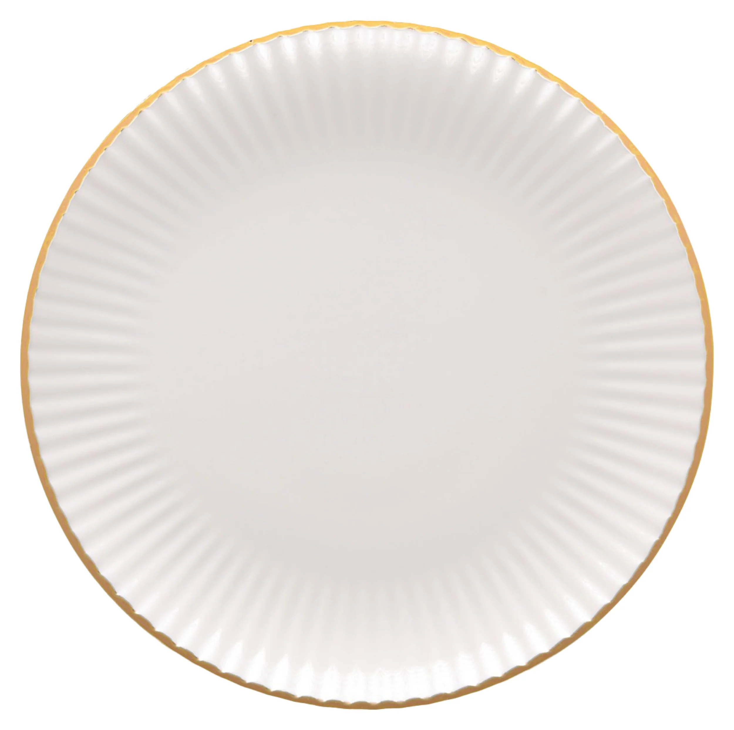 Serwis obiadowy porcelanowy dla 6 os. Daisy biało-złoty - Image 6
