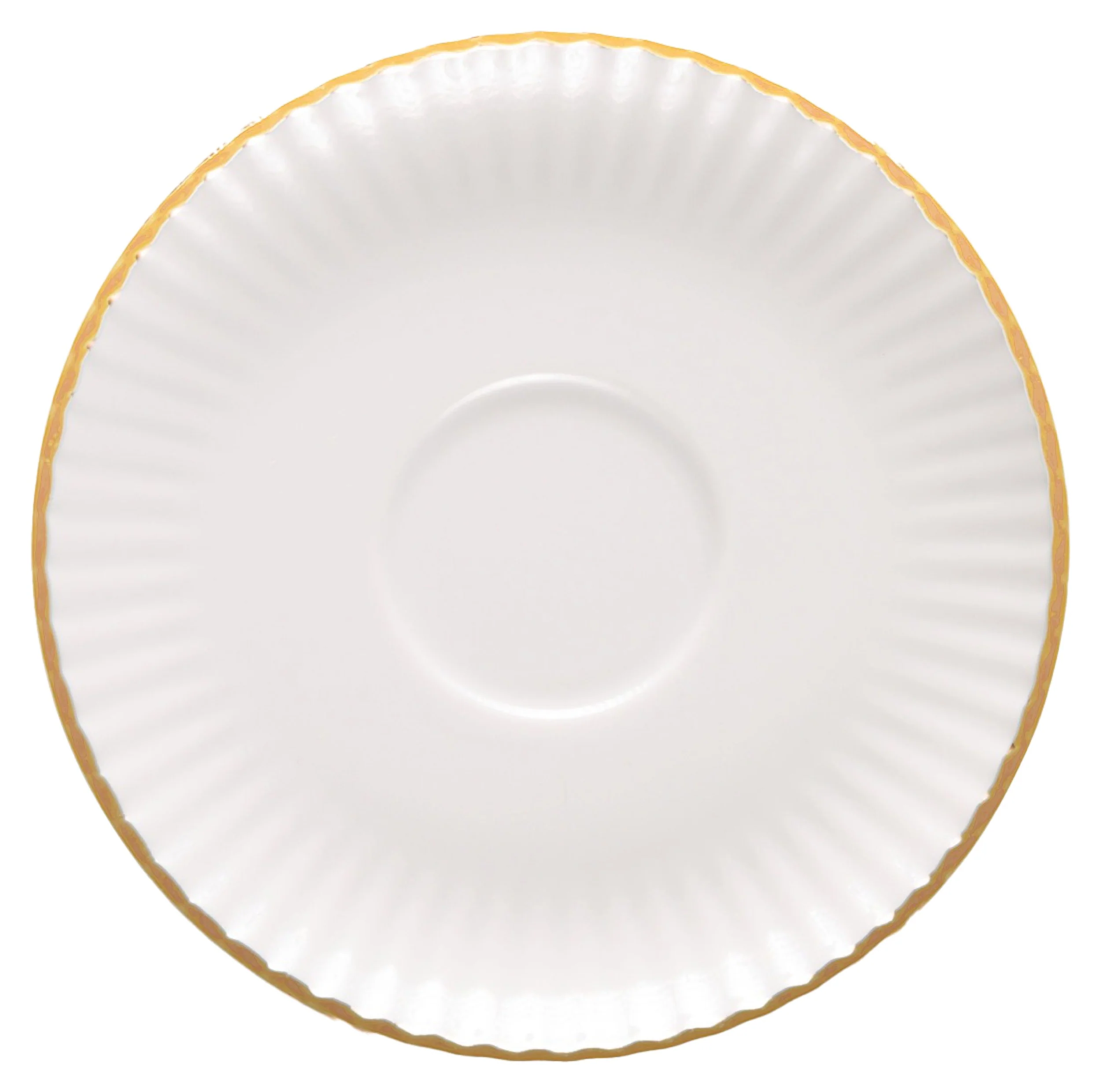 Serwis obiadowy porcelanowy dla 6 os. Daisy biało-złoty - Image 7