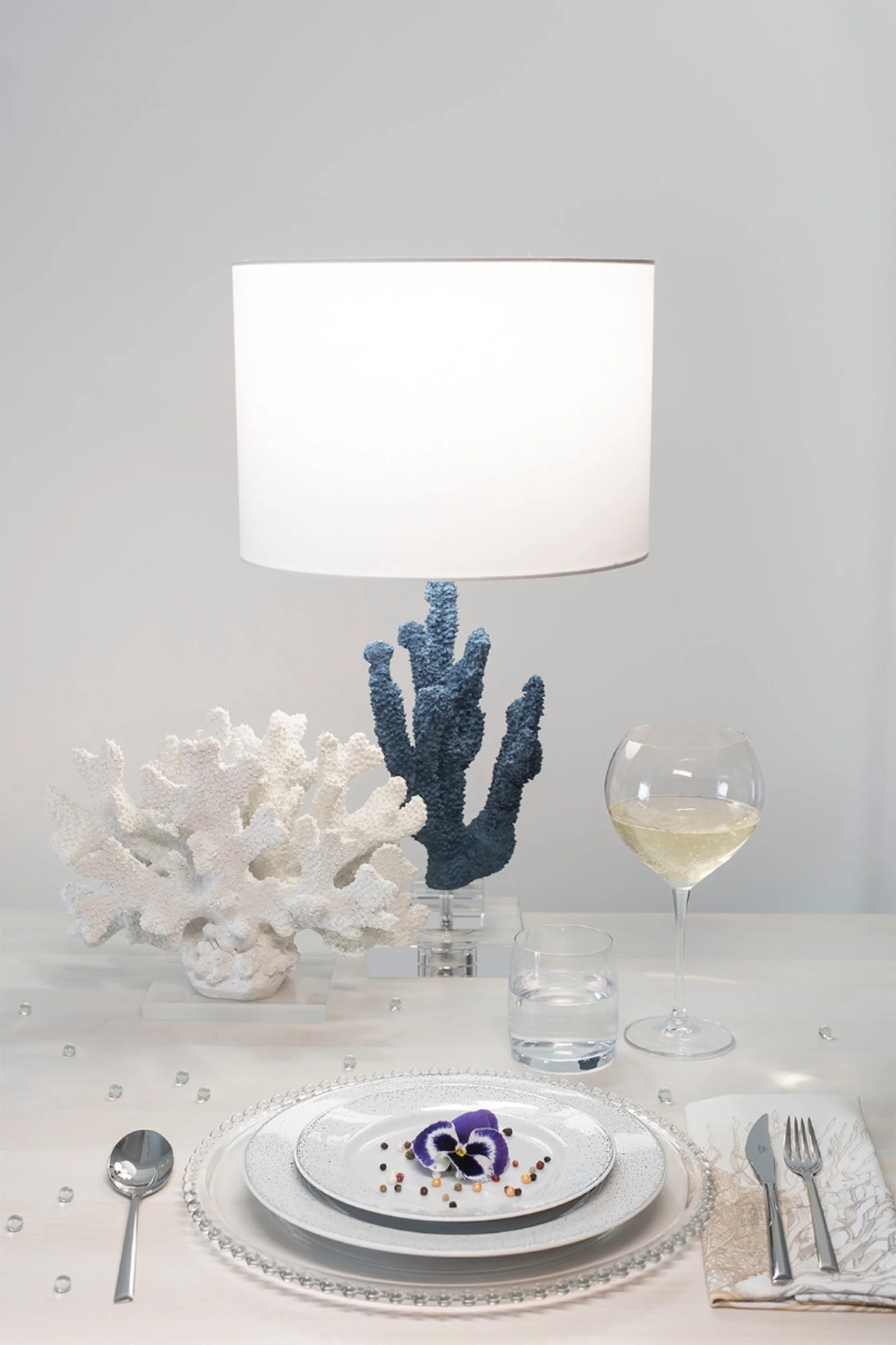 Serwis obiadowy porcelanowy dla 6 os. Jenny biało-srebrny - Image 6