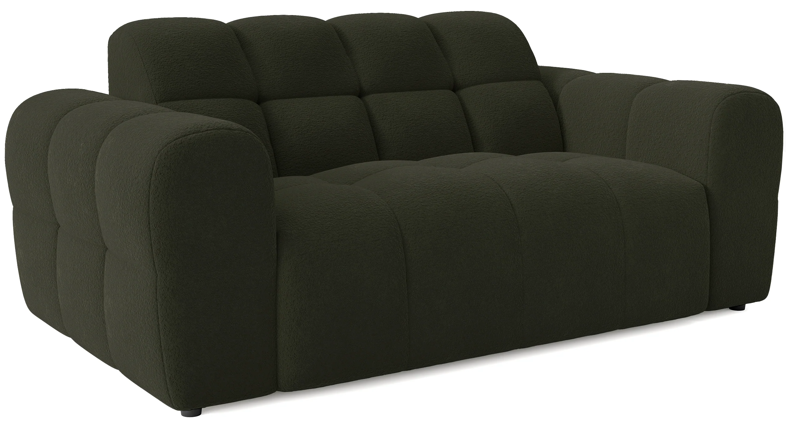Sofa dwuosobowa Monti oliwkowa szenil - Image 3