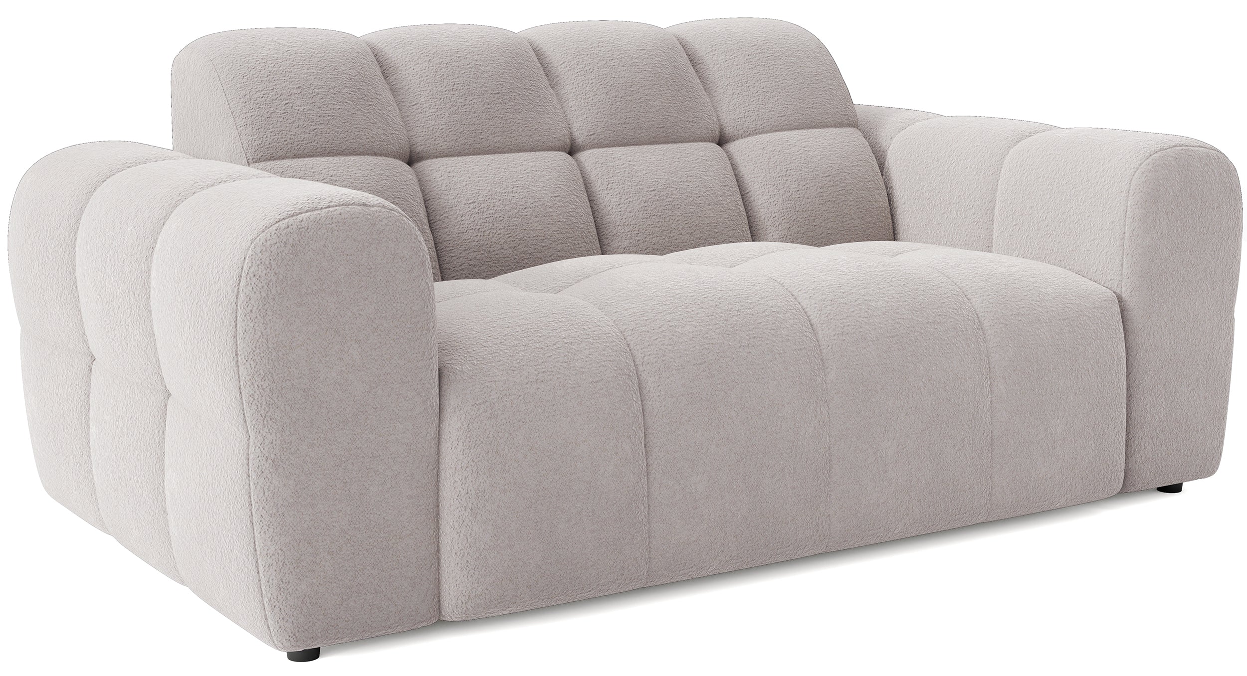 Sofa dwuosobowa Monti szarobeżowa szenil - Image 3