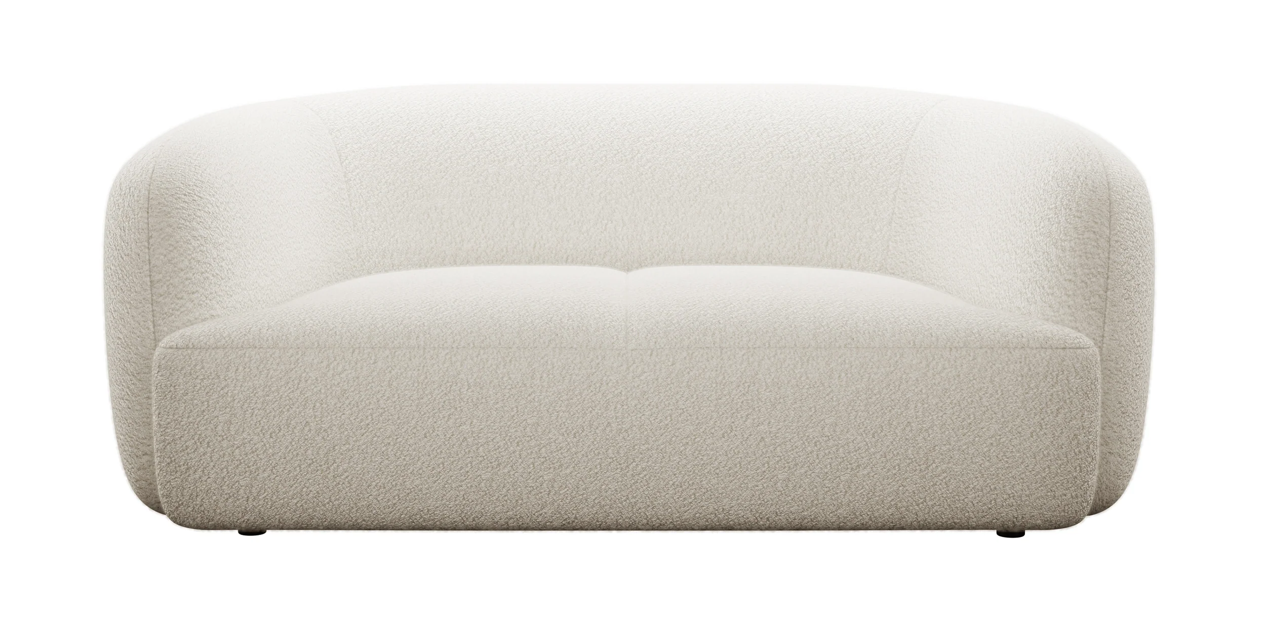 Sofa dwuosobowa Sabanitas beżowa w tkaninie boucle - Image 3