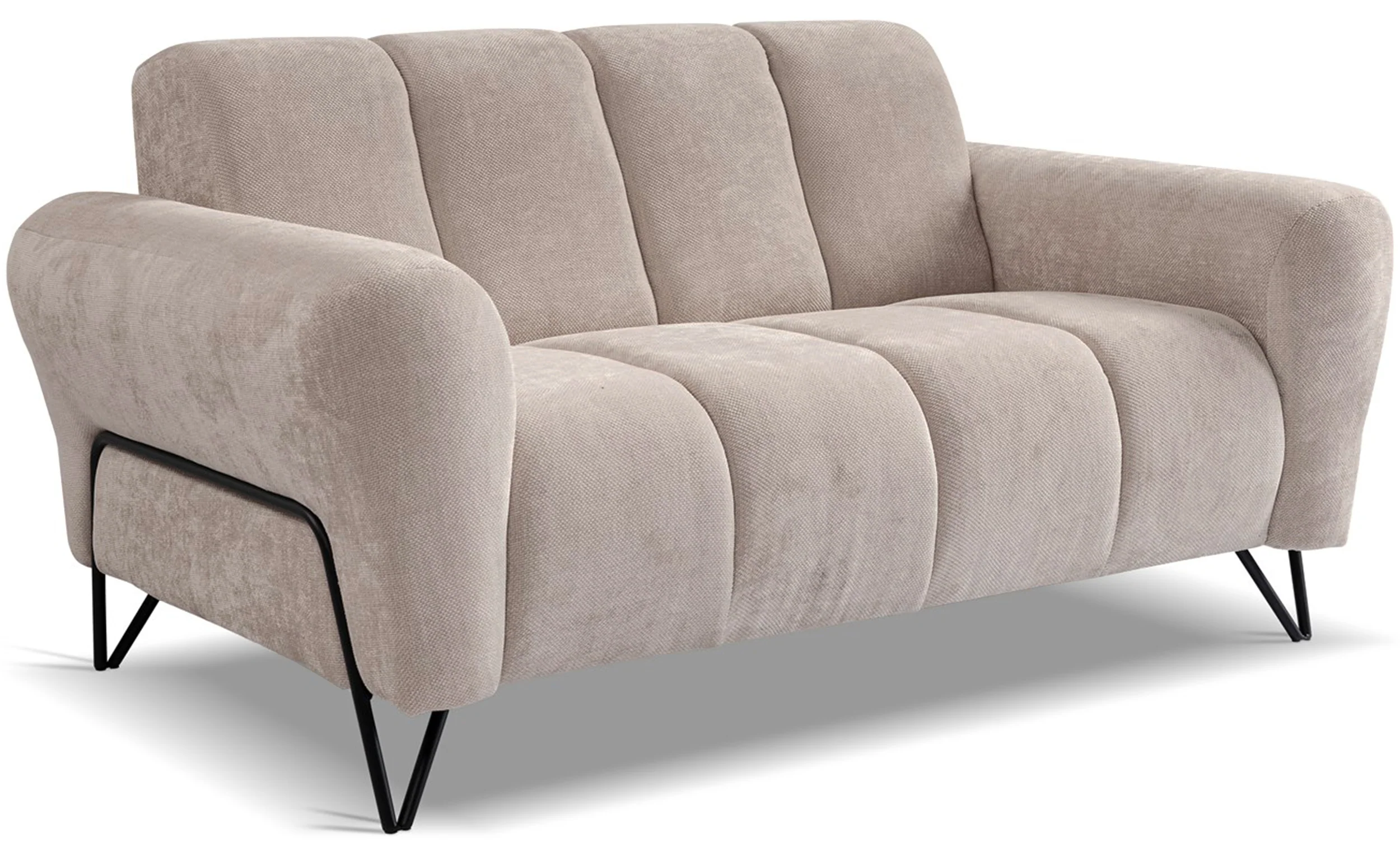 Sofa dwuosobowa Volare beżowa szenil łatwoczyszczący - Image 3