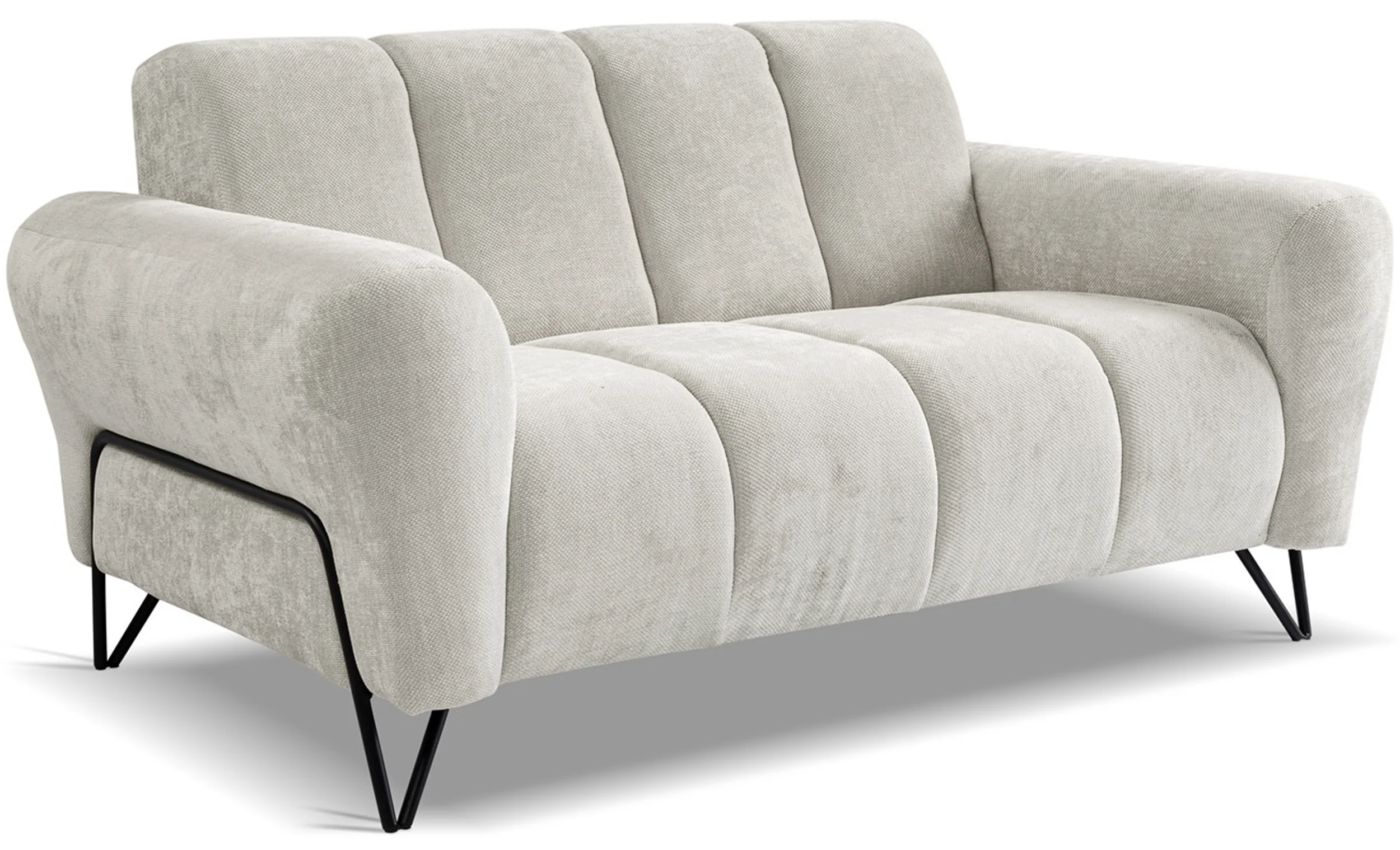 Sofa dwuosobowa Volare kremowa szenil łatwoczyszczący - Image 3
