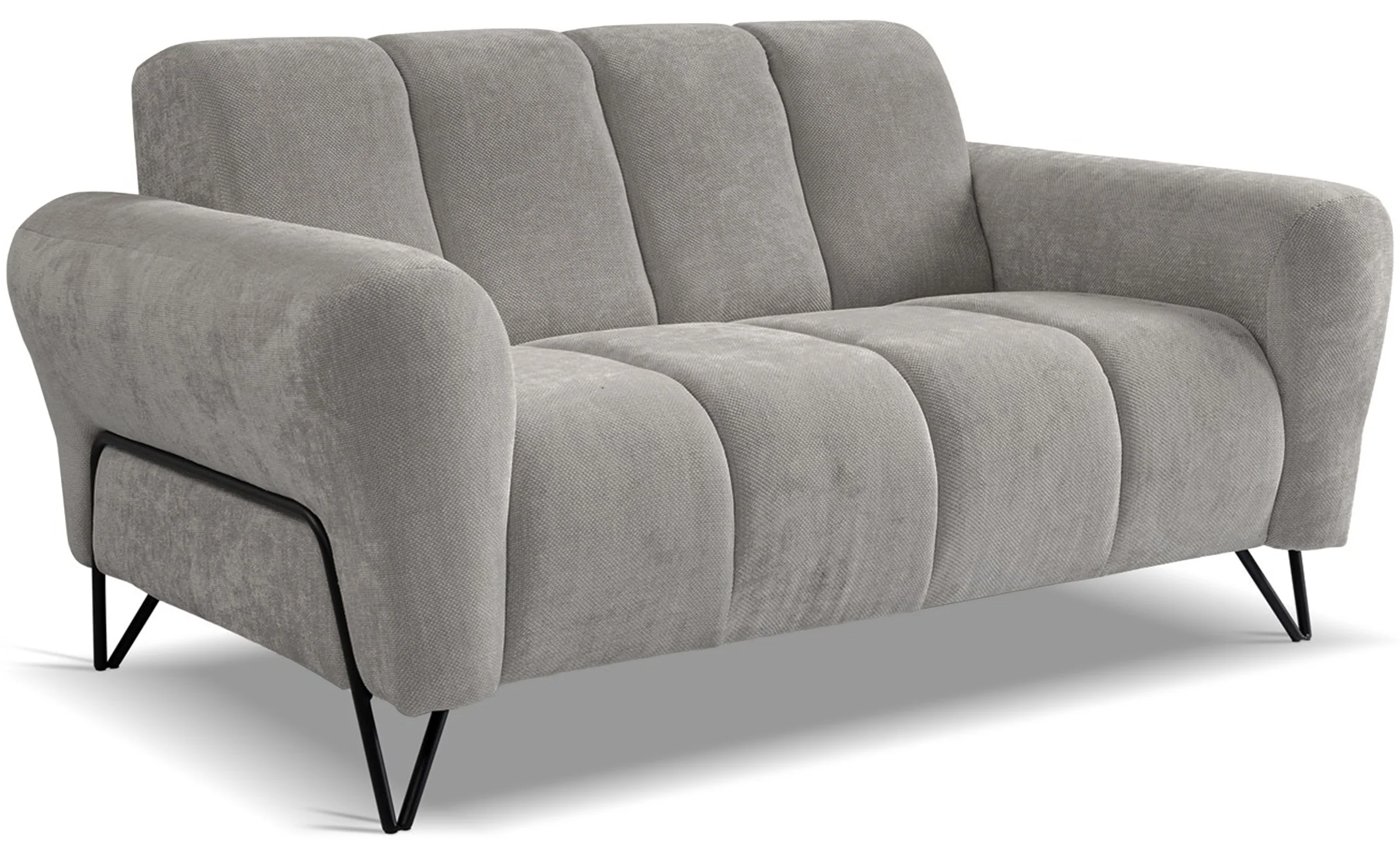 Sofa dwuosobowa Volare szarobeżowa szenil łatwoczyszczący - Image 3