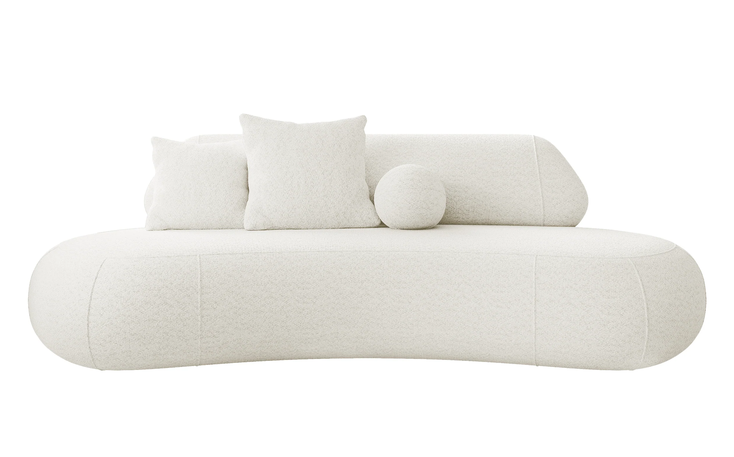 Sofa trzyosobowa Balme kremowa boucle - Image 7
