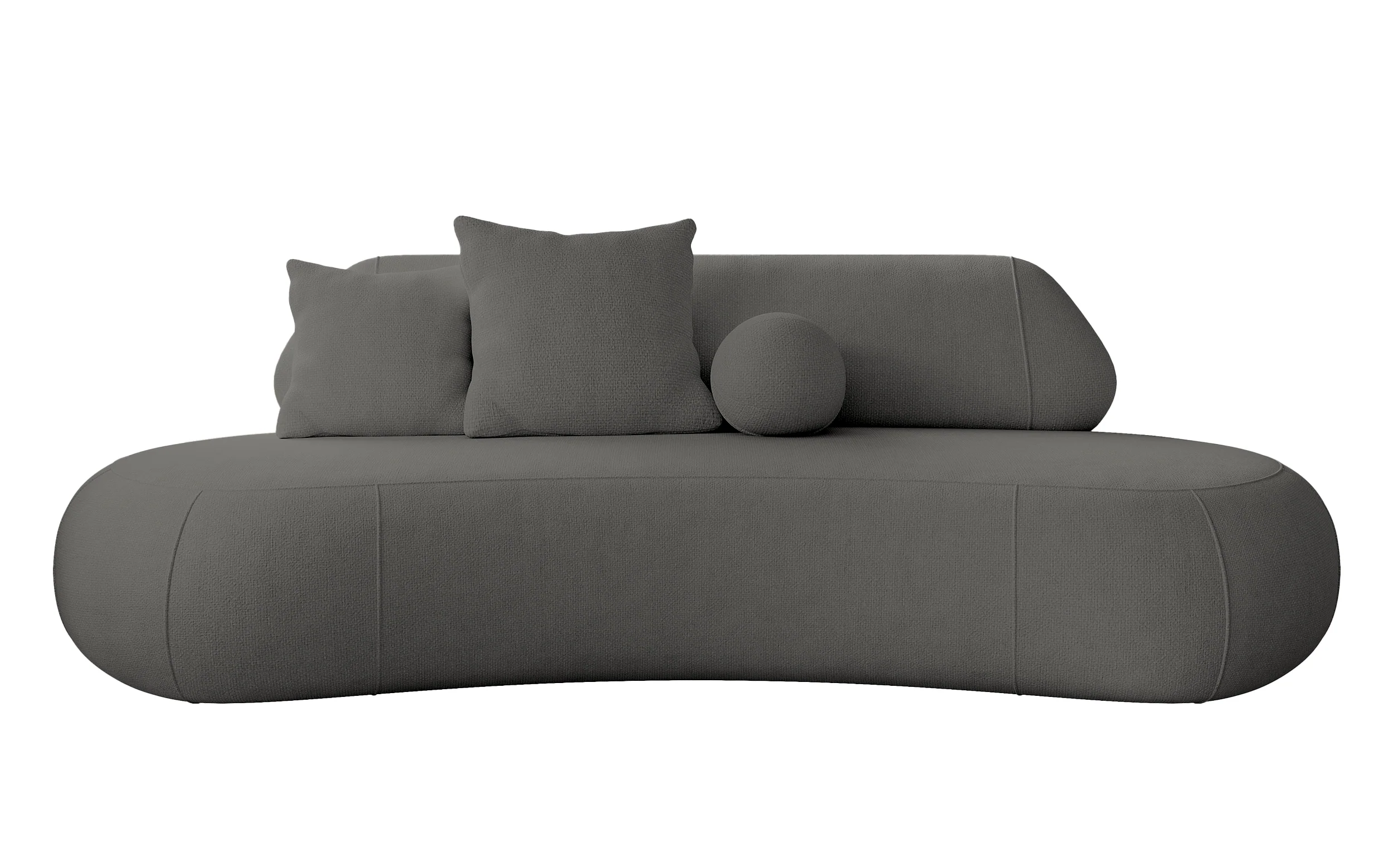 Sofa trzyosobowa Balme szara w tkaninie łatwoczyszczącej - Image 3
