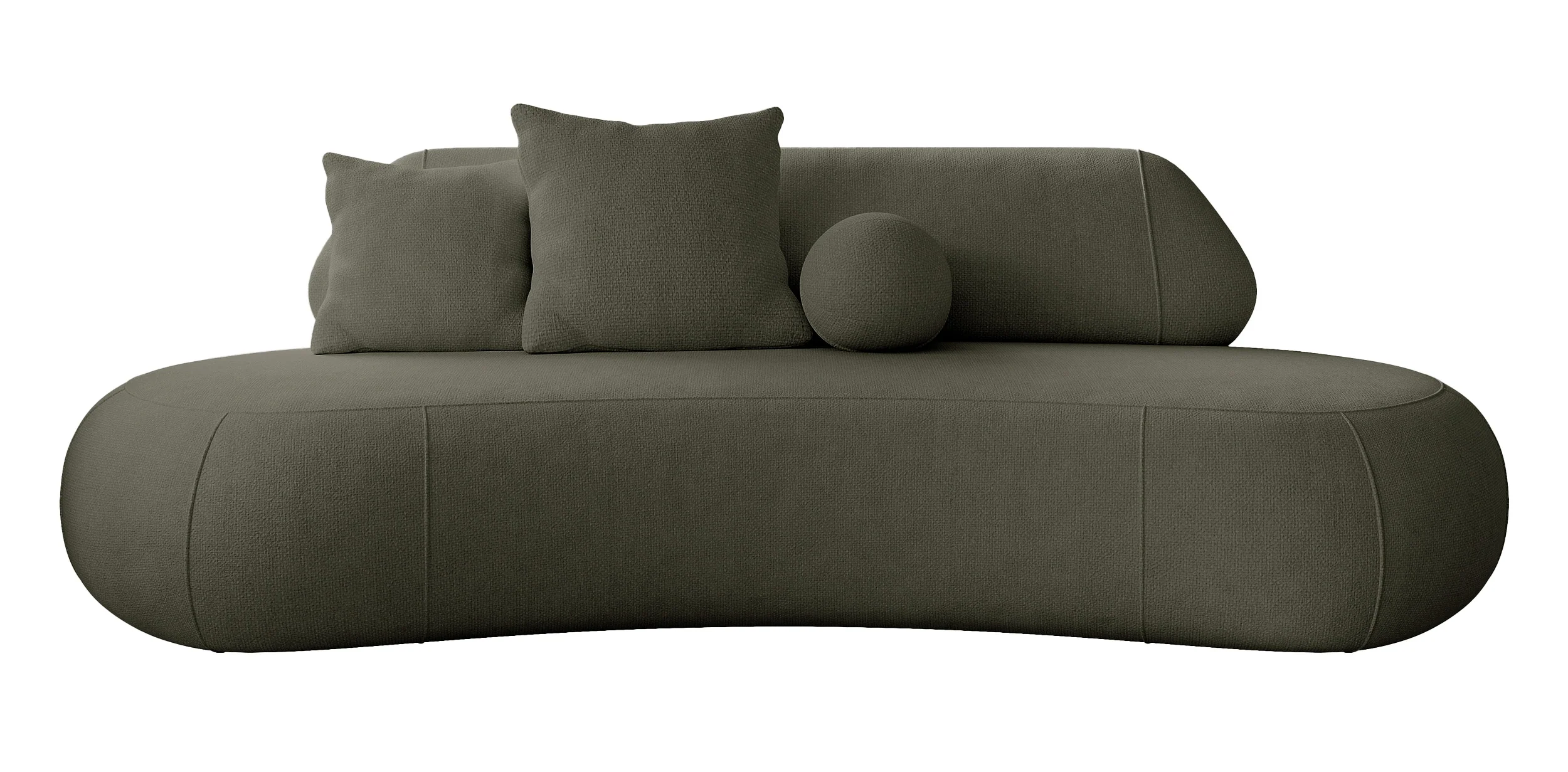 Sofa trzyosobowa Balme zielona w tkaninie łatwoczyszczącej - Image 3