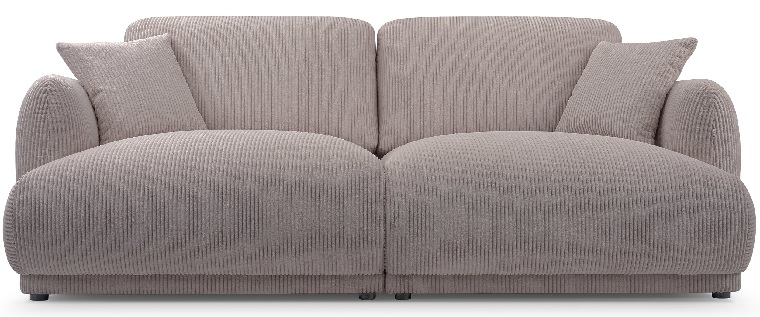 Sofa trzyosobowa Chacco ciemnobeżowa sztruks - Image 3