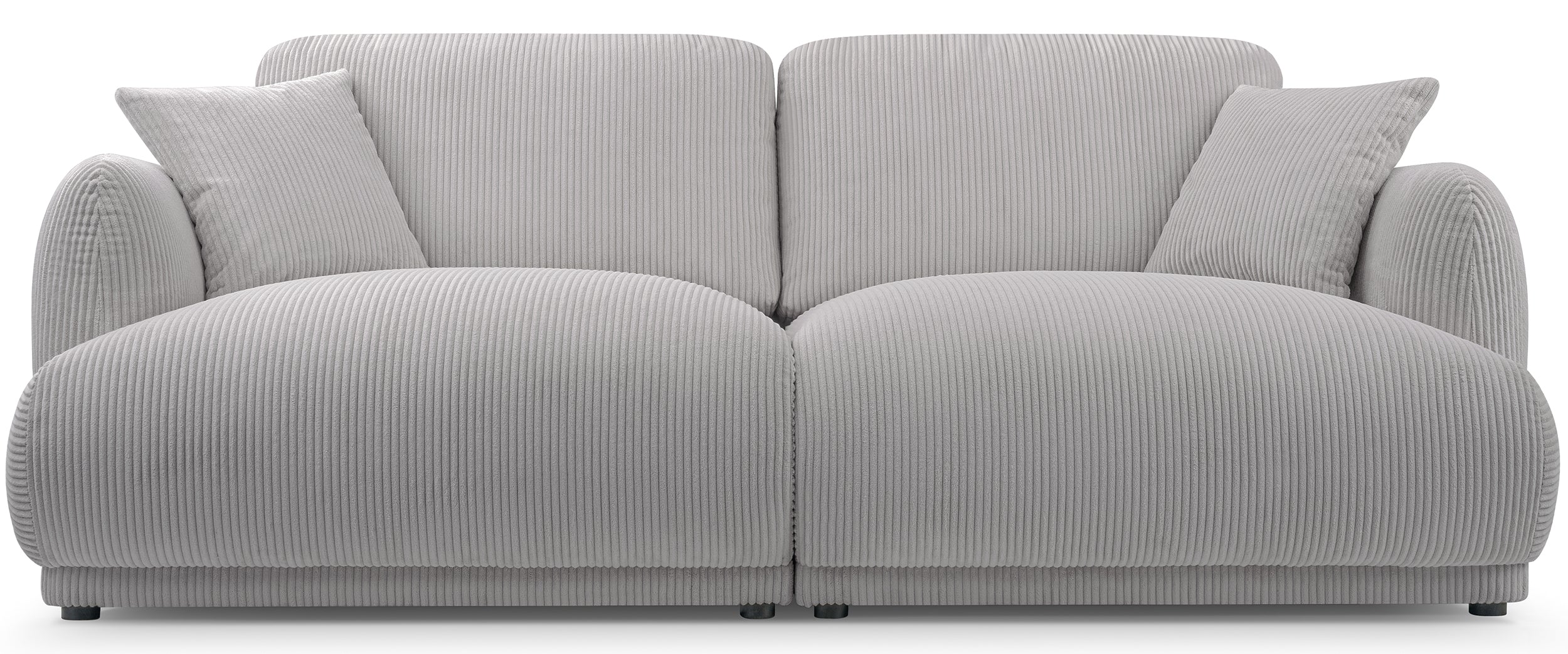Sofa trzyosobowa Chacco jasnoszara sztruks - Image 3