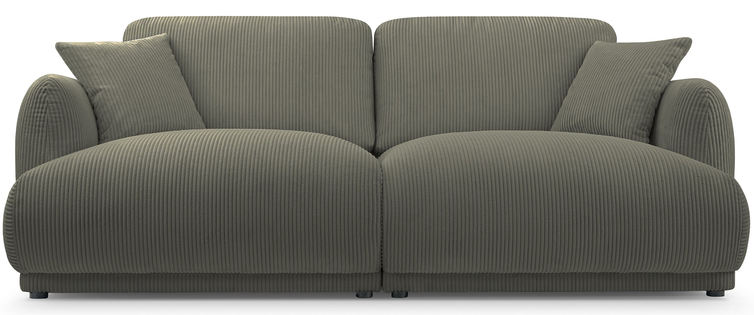 Sofa trzyosobowa Chacco oliwkowa sztruks - Image 3