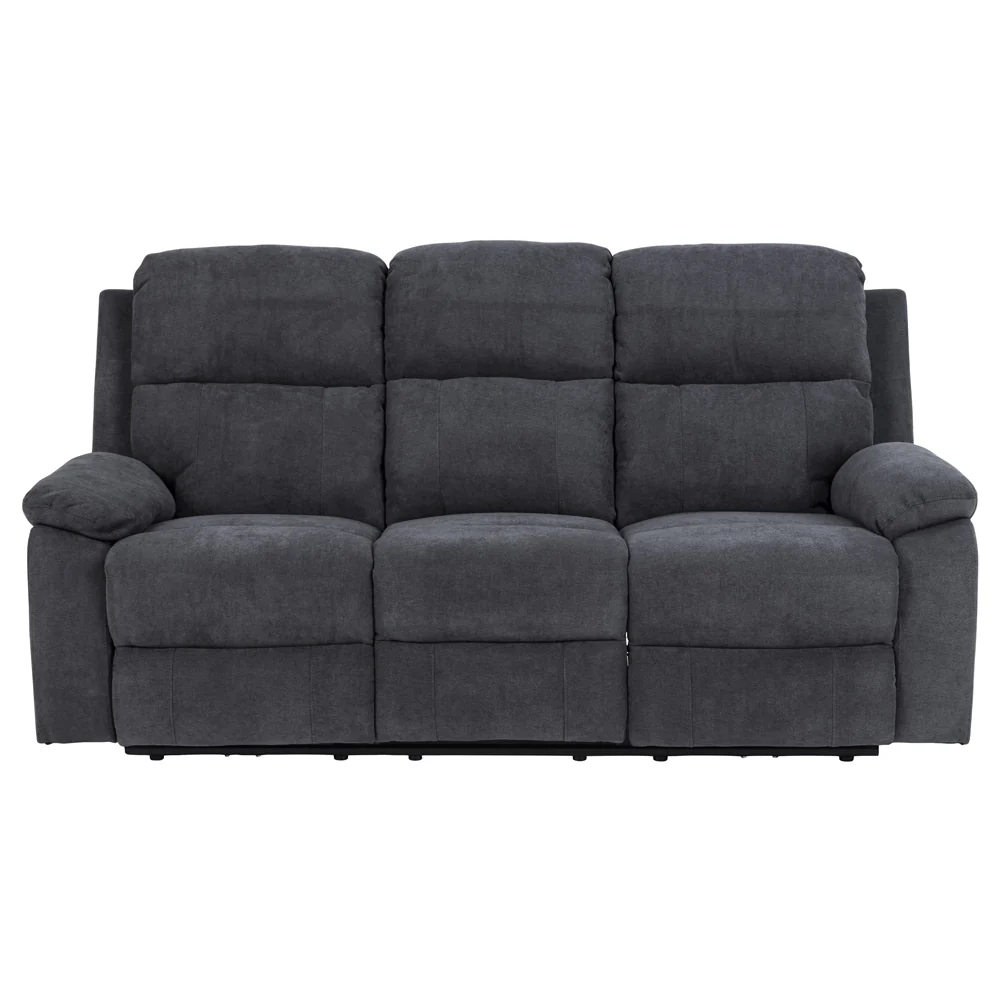 Sofa trzyosobowa Dinah z wysuwanym podnóżkiem grafitowa - Image 5