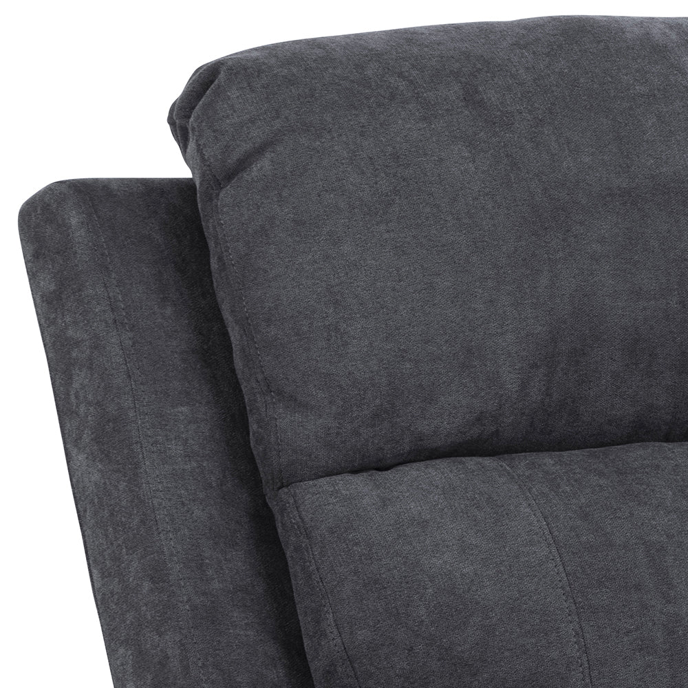 Sofa trzyosobowa Dinah z wysuwanym podnóżkiem grafitowa - Image 8