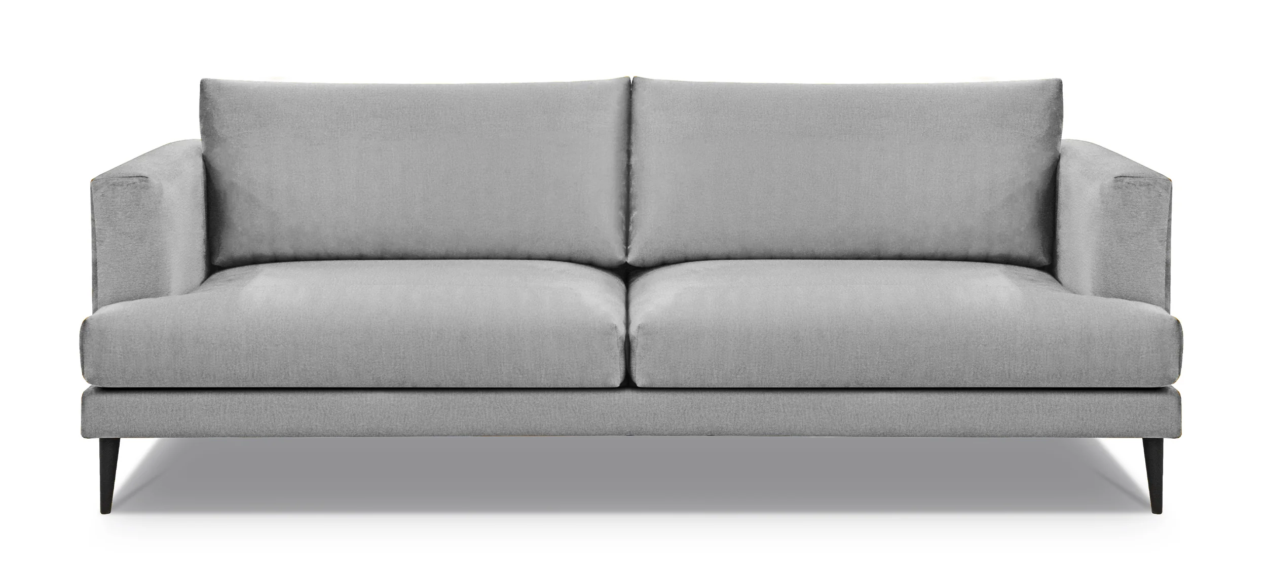 Sofa trzyosobowa Dragato szara welur