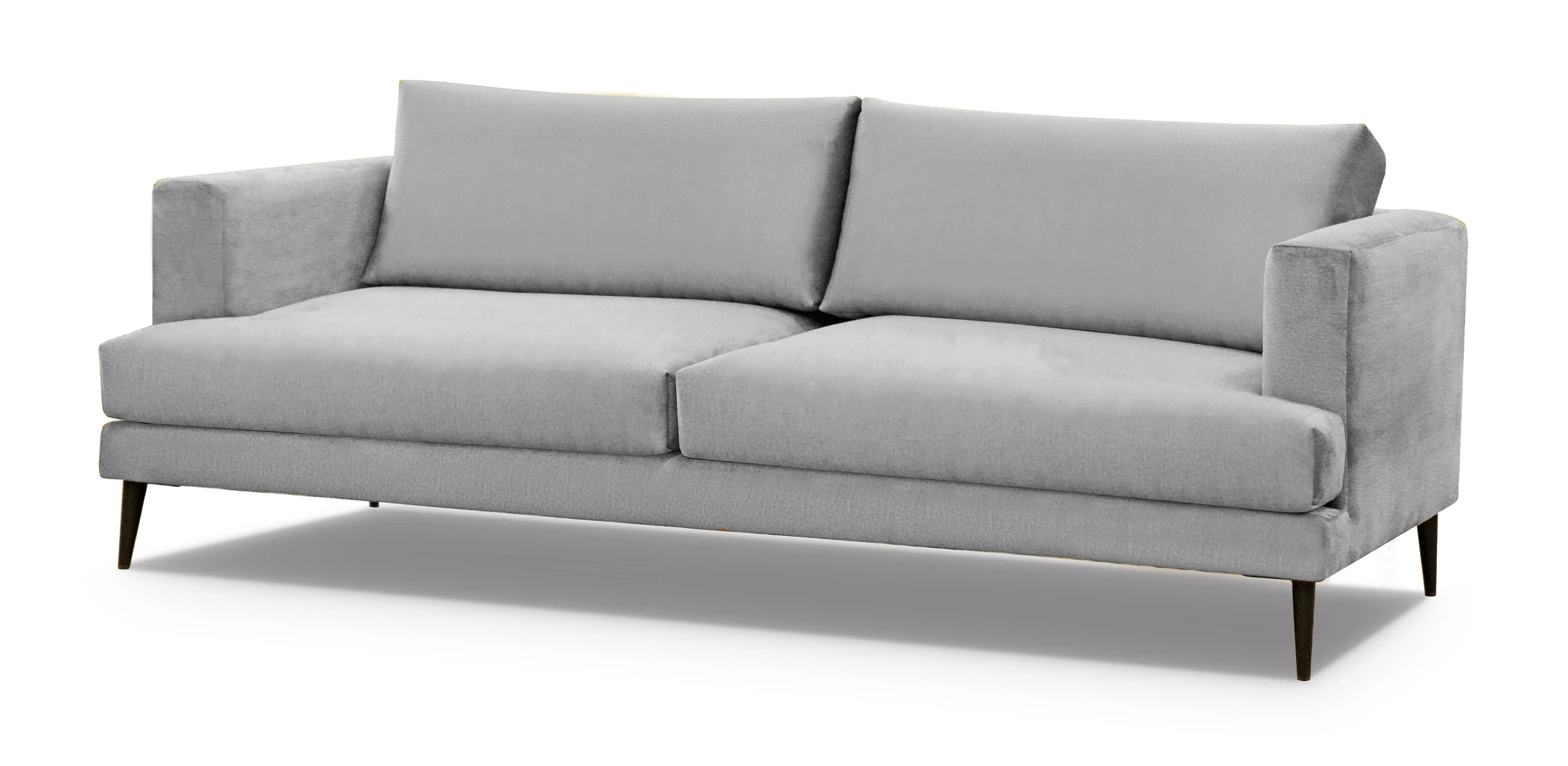 Sofa trzyosobowa Dragato szara welur - Image 2