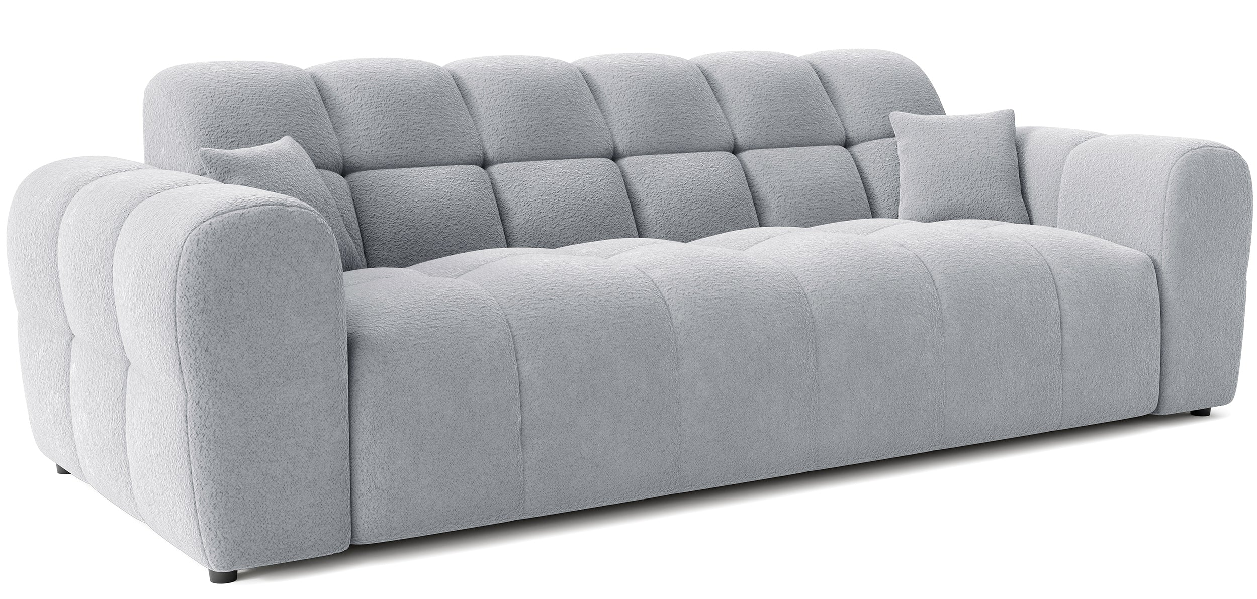 Sofa trzyosobowa Monti jasnoszara szenil - Image 3