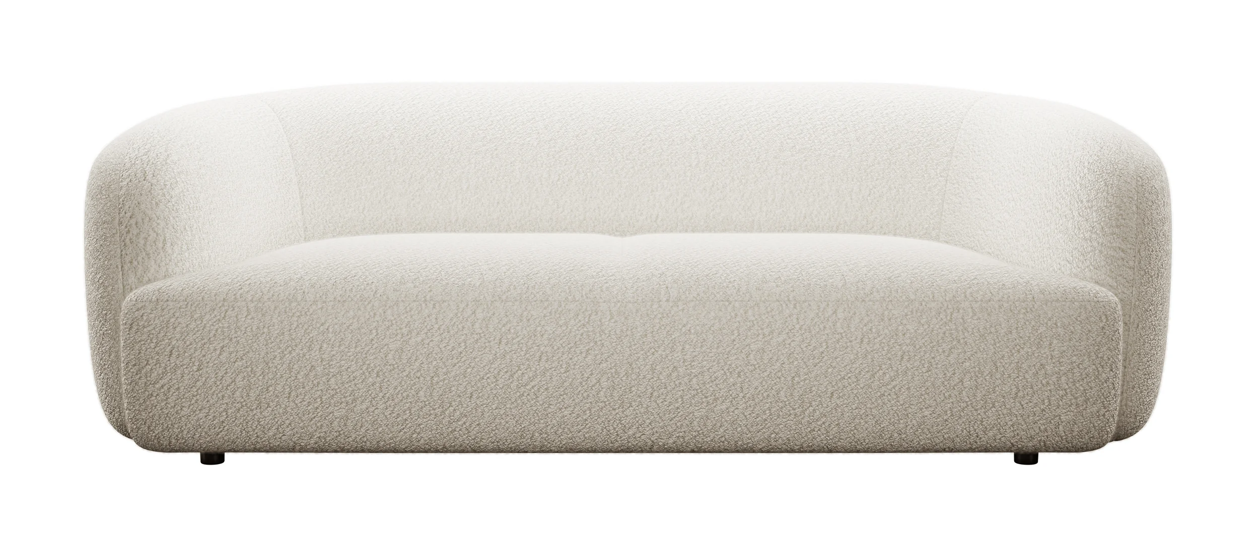 Sofa trzyosobowa Sabanitas beżowa w tkaninie boucle - Image 3