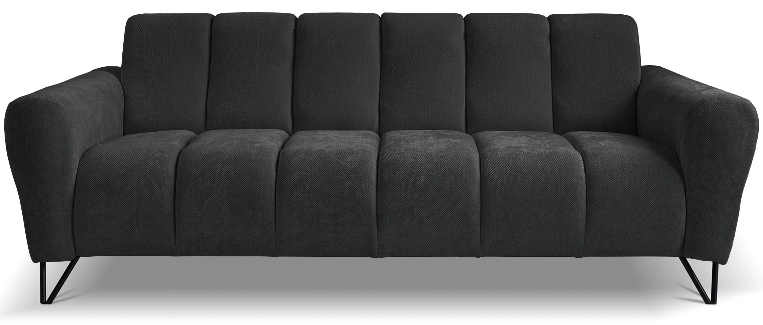 Sofa trzyosobowa Volare grafitowa szenil łatwoczyszczący