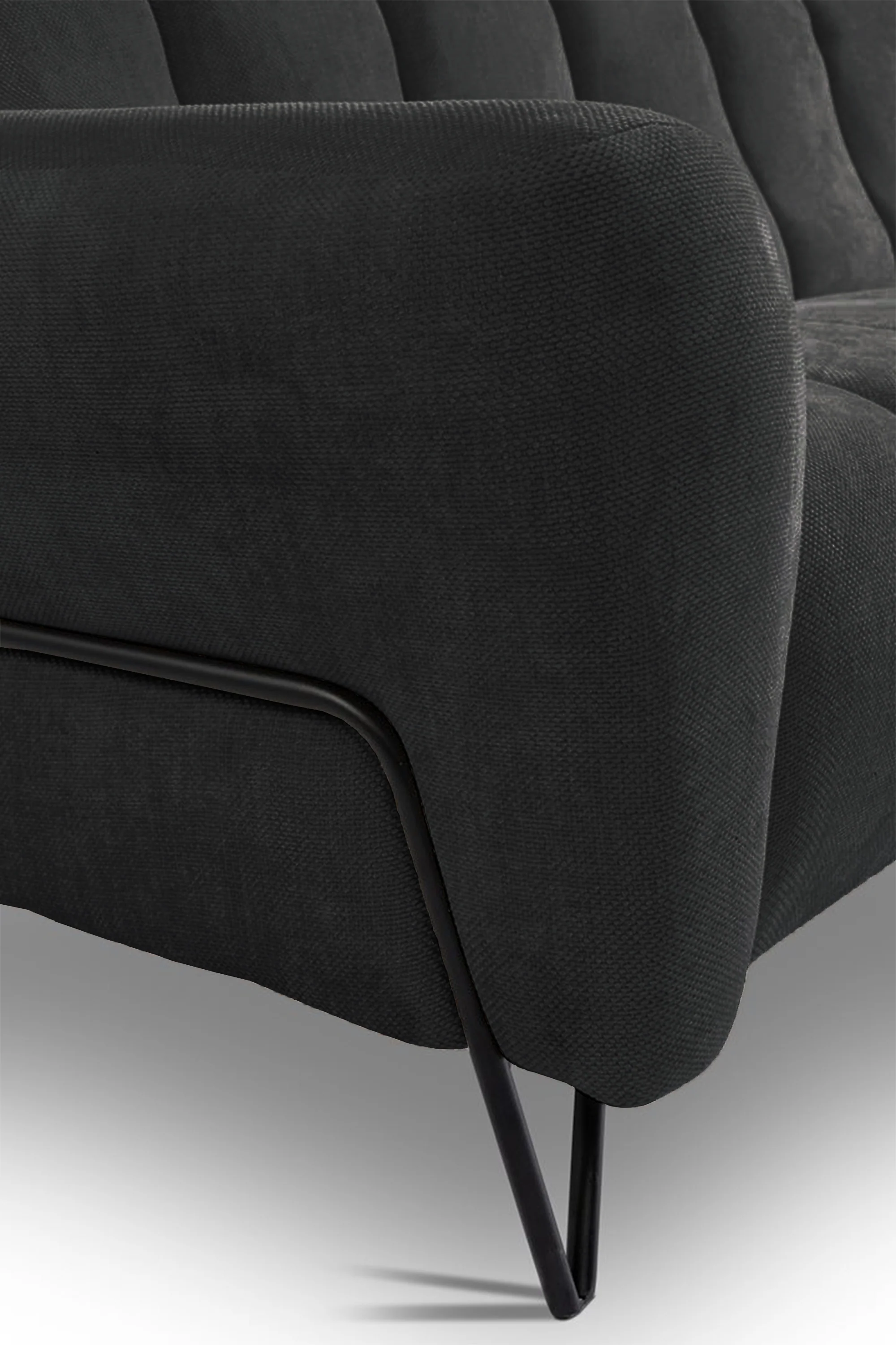 Sofa trzyosobowa Volare grafitowa szenil łatwoczyszczący - Image 4