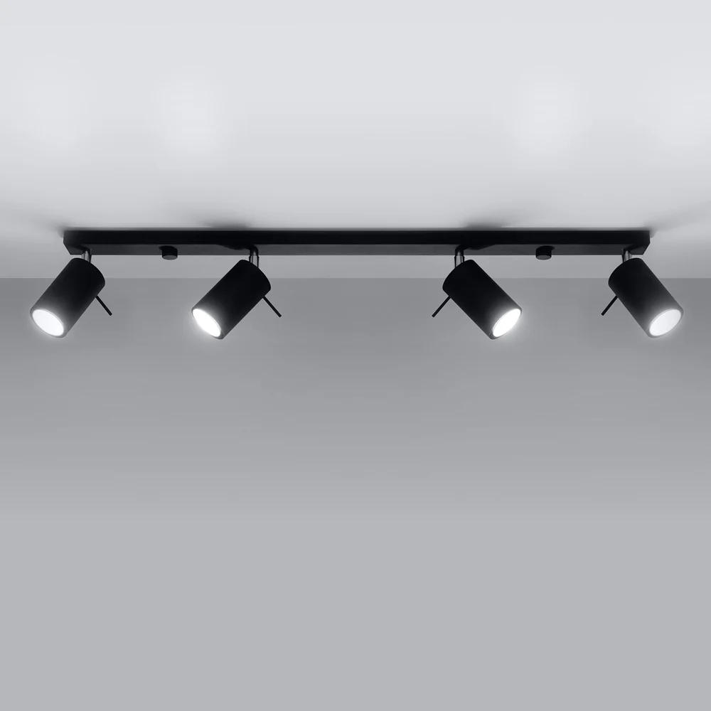 Spot sufitowy Gerra x4 czarny - Image 4