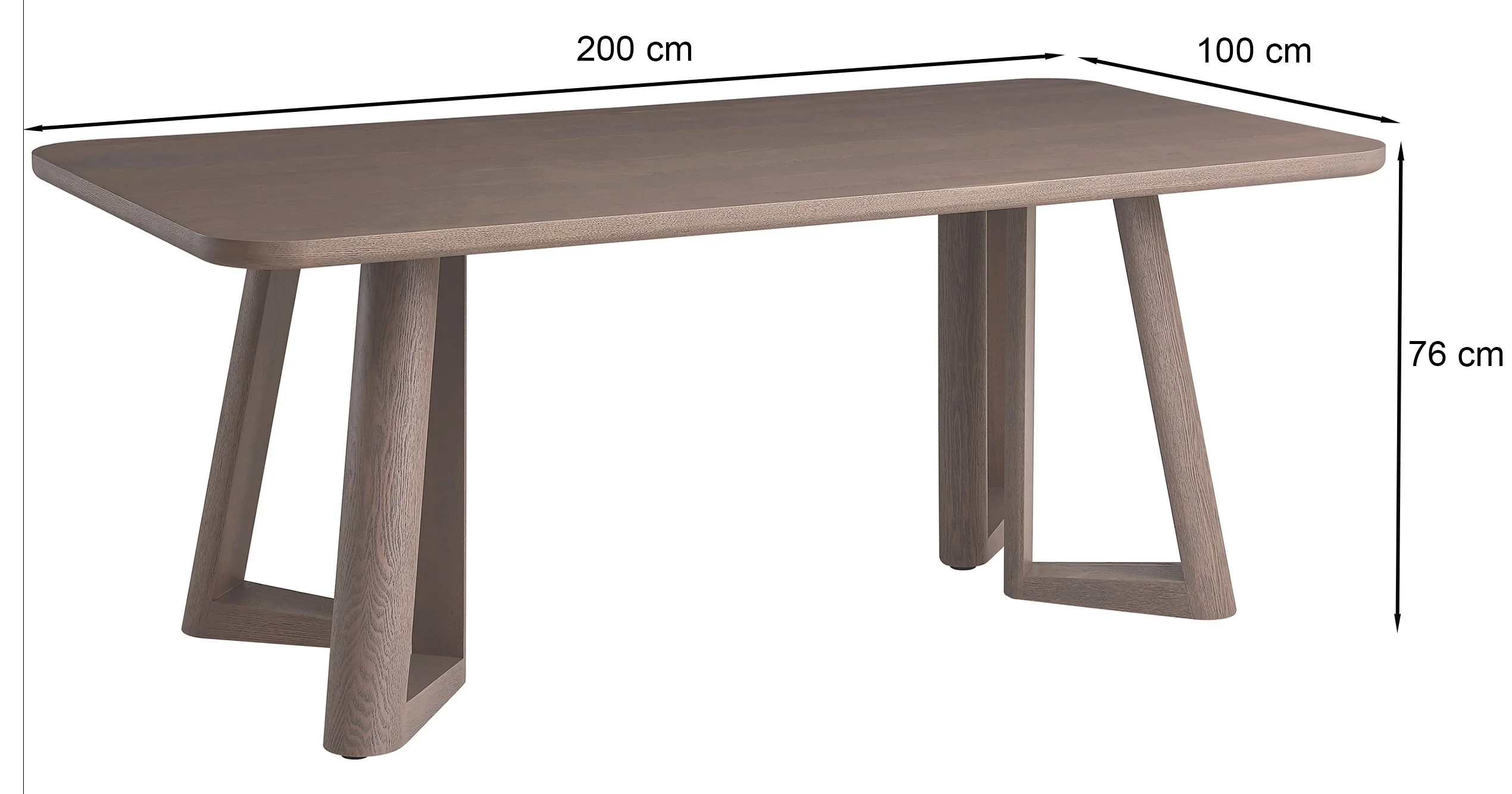 Stół do jadalni Alisser 200x100 cm orzech fornir - Image 12