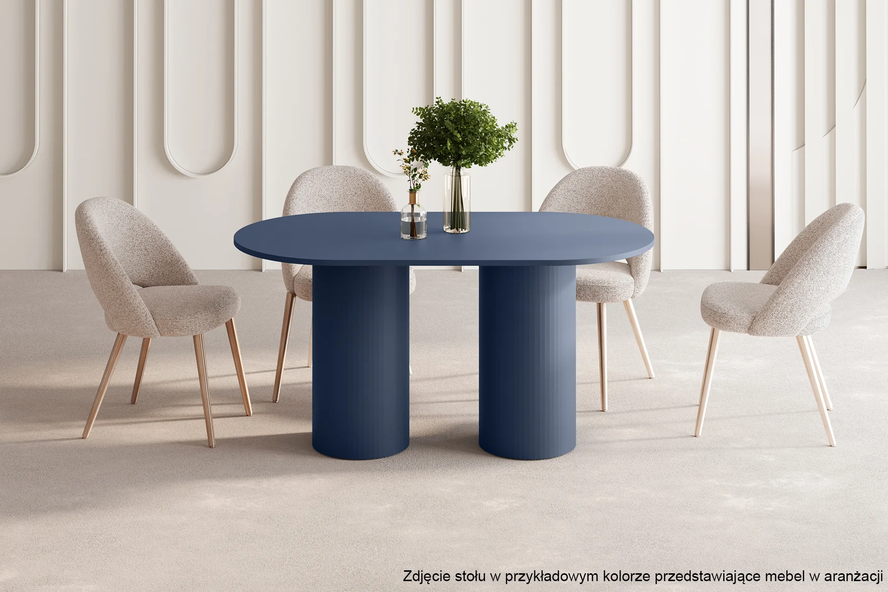 Stół do jadalni Bituate 150x80 cm cappuccino mat - Image 2