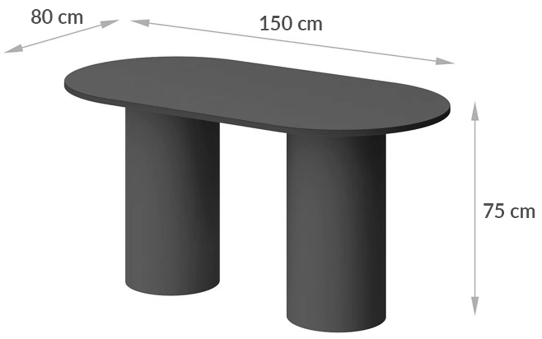 Stół do jadalni Bituate 150x80 cm miętowy mat - Image 3