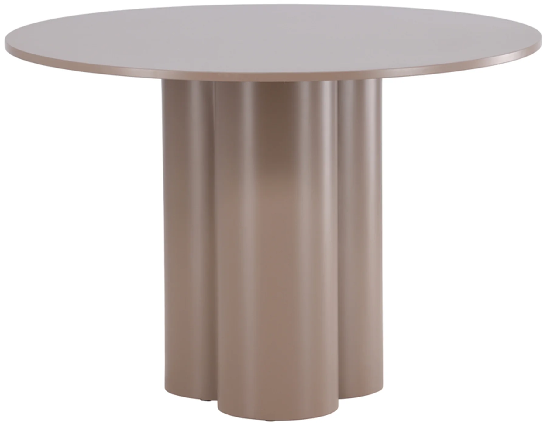 Stół do jadalni Convalder okrągły 110 cm jasnobrązowy - Image 5