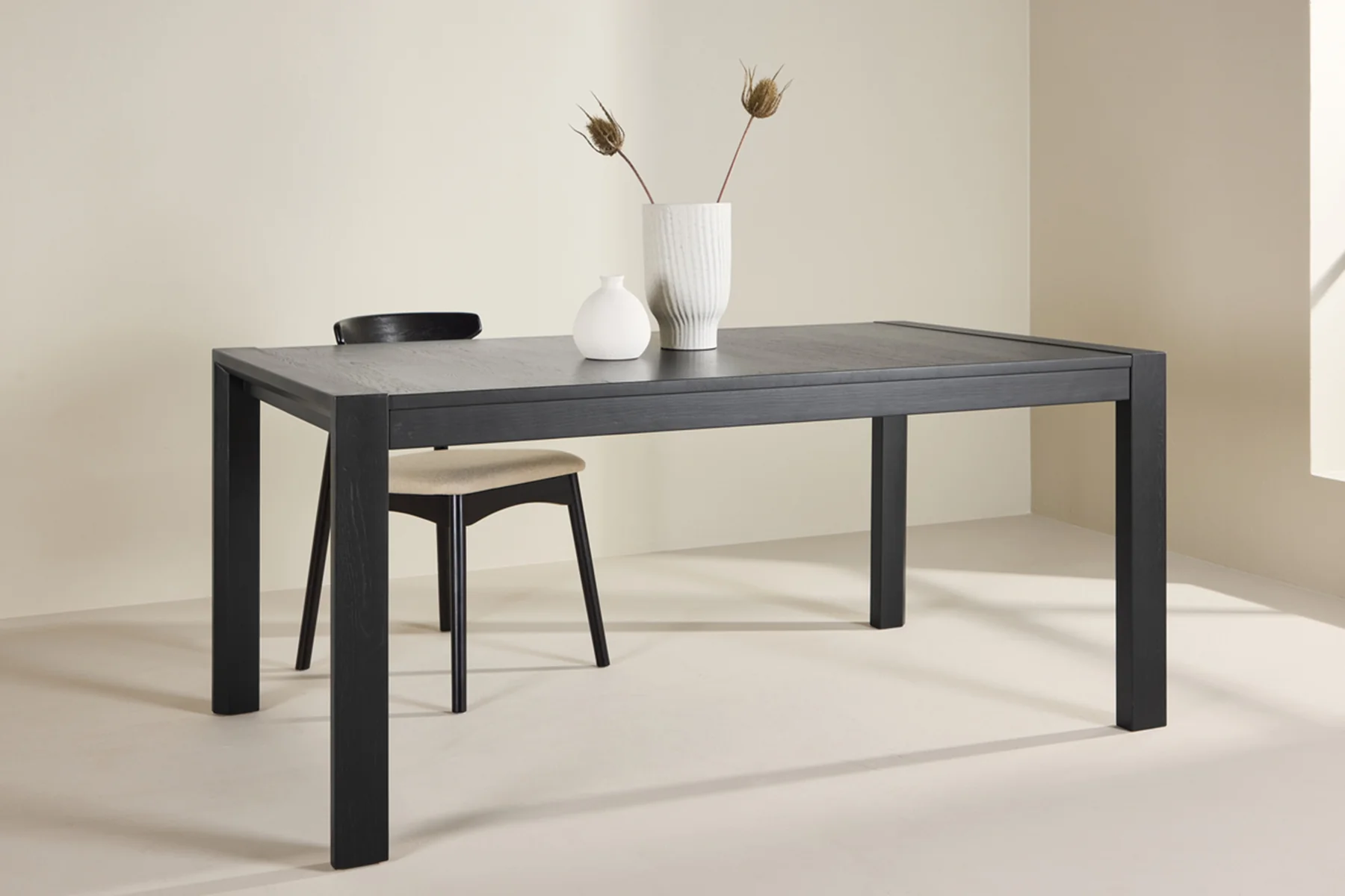 Stół do jadalni drewniany rozkładany Slider 170-250x95 cm dąb czarny - Image 2