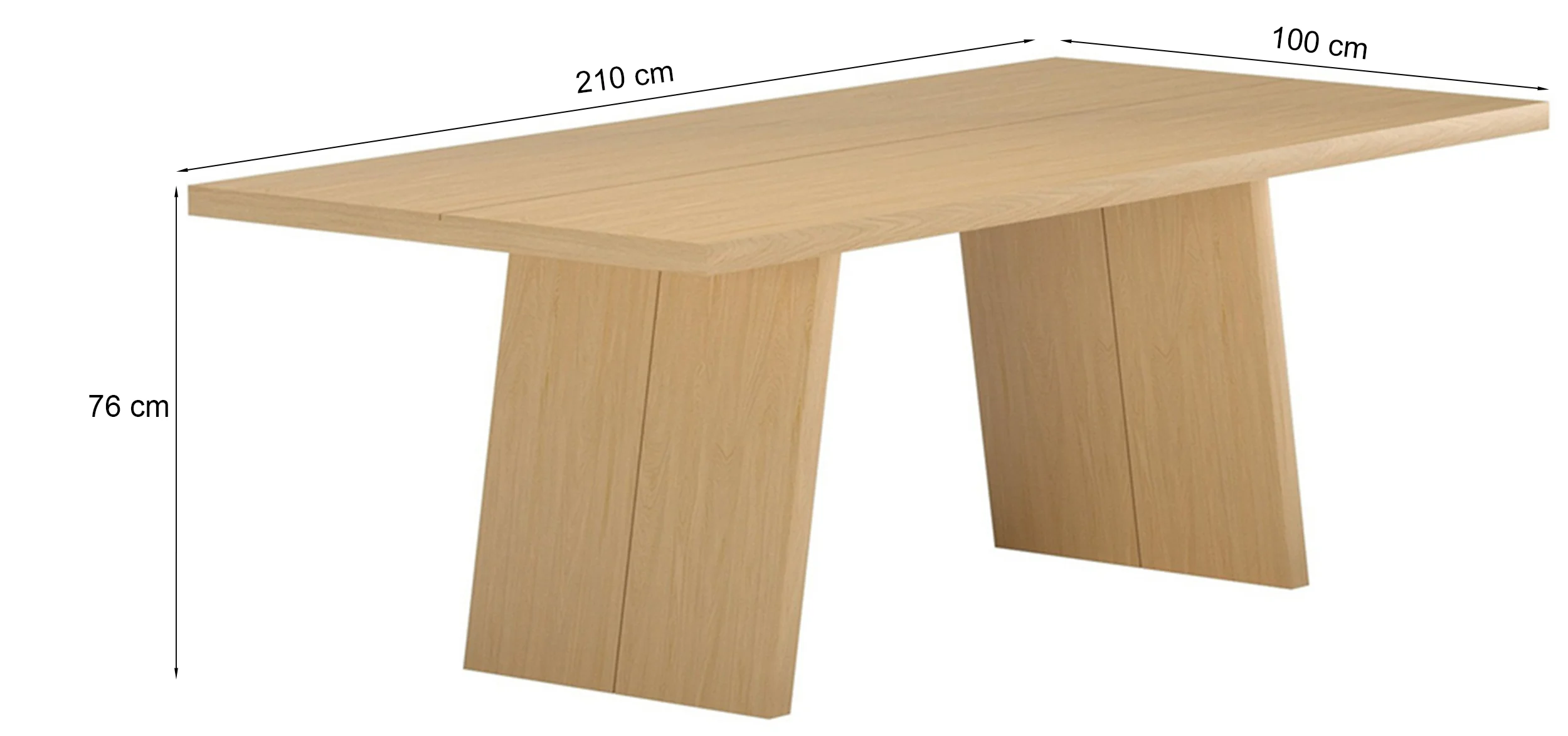 Stół do jadalni Logga 210x100 cm dąb naturalny - Image 4